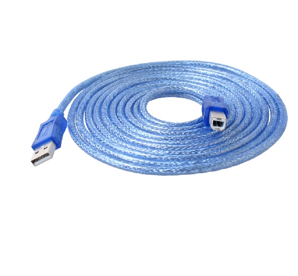 DTECH CU0095 16.4 ft. Black USB 2.0 Gold A B Device Cable-5M