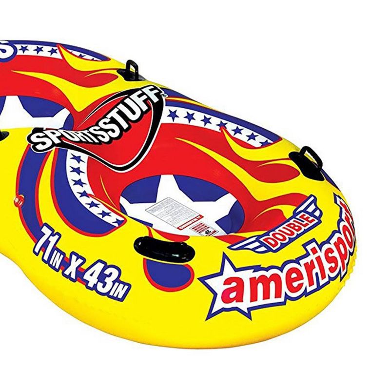 Sportsstuff Inflatable 71" Double Amerisport Snow Tube with Handles | 30-2525