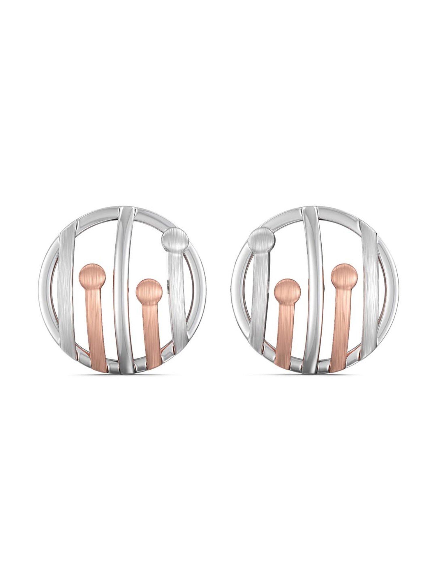 Joyalukkas 950 Platinum Feminine Flower Earrings