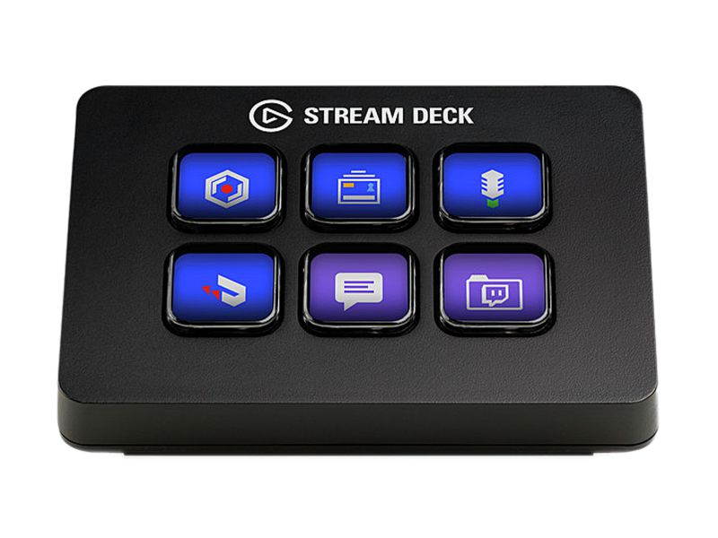 Elgato Stream Deck Mini - Live Content Creation Controller 6 Customizable LCD Keys Windows 10 macOS 10.13 Later