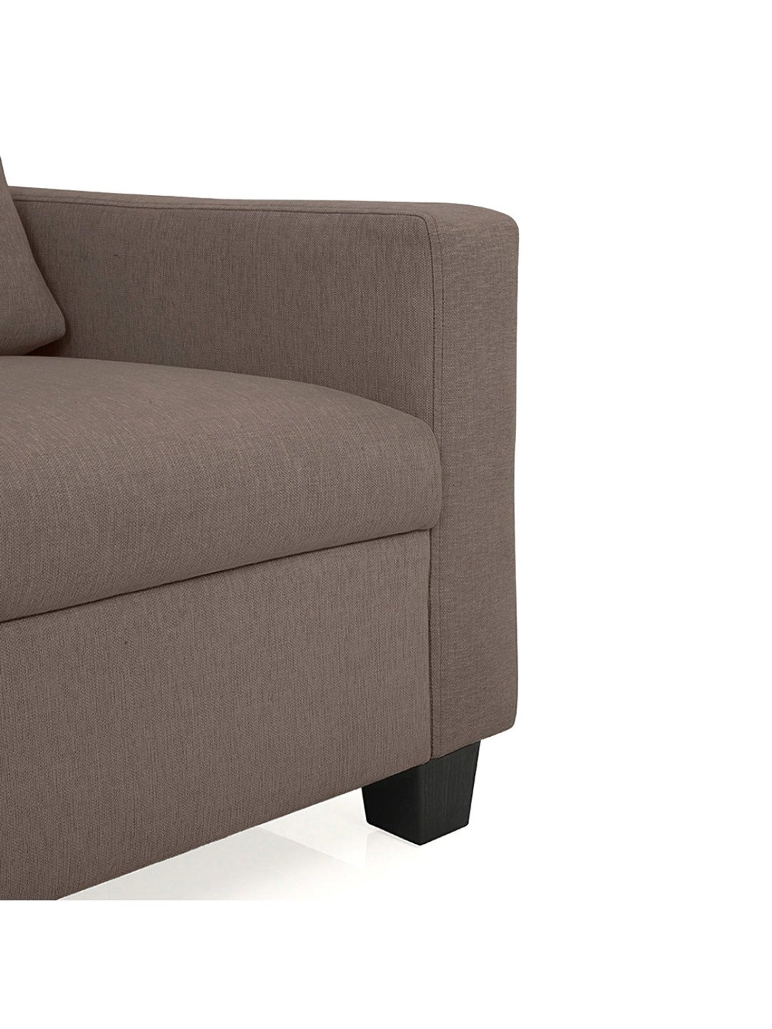 Durian Berry Black Premium Leatherette 2 Seater Sofa