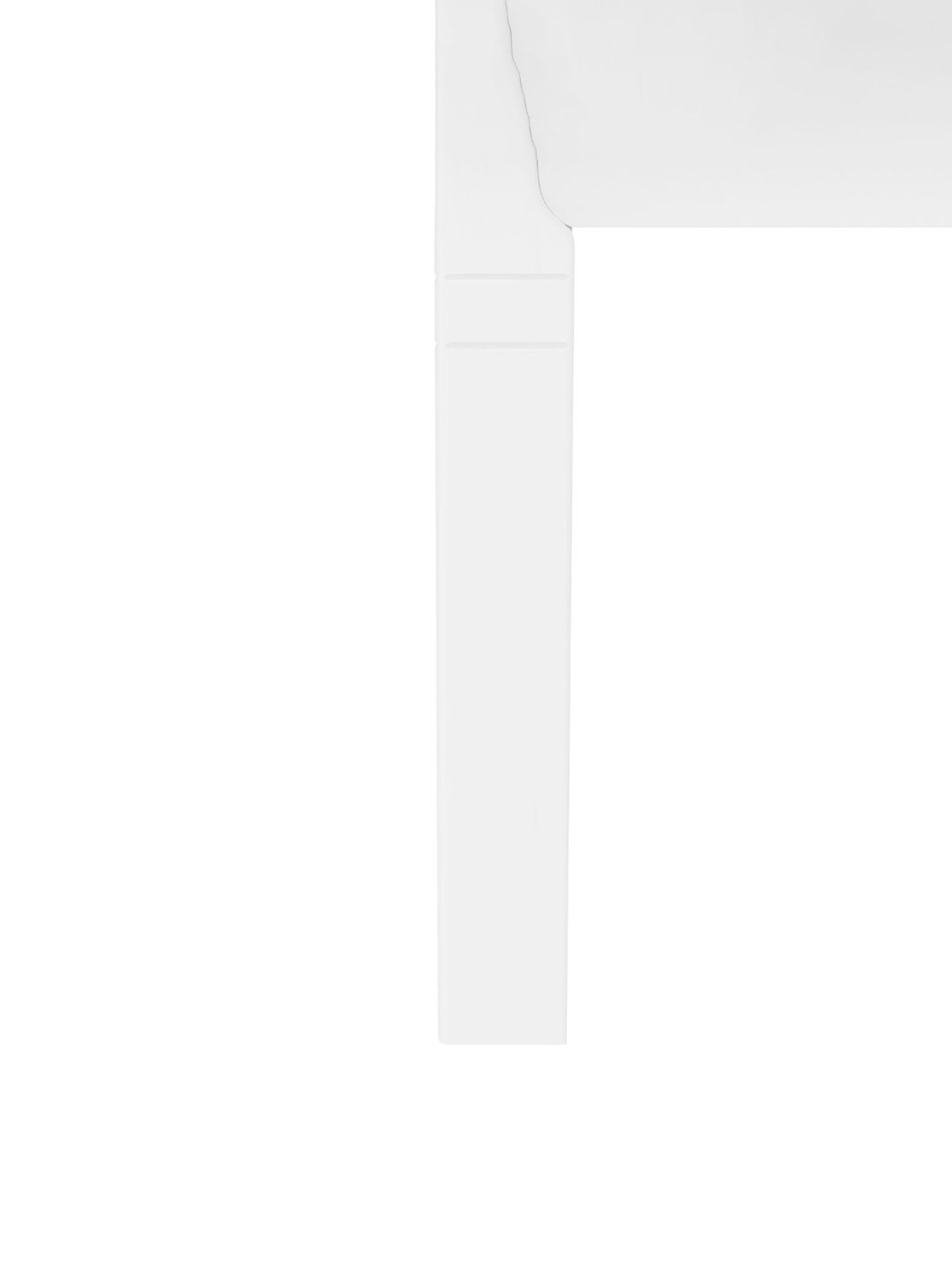 Godrej Interio Ivana White Rubber Wood 6 Seater Rectangular Dining Table