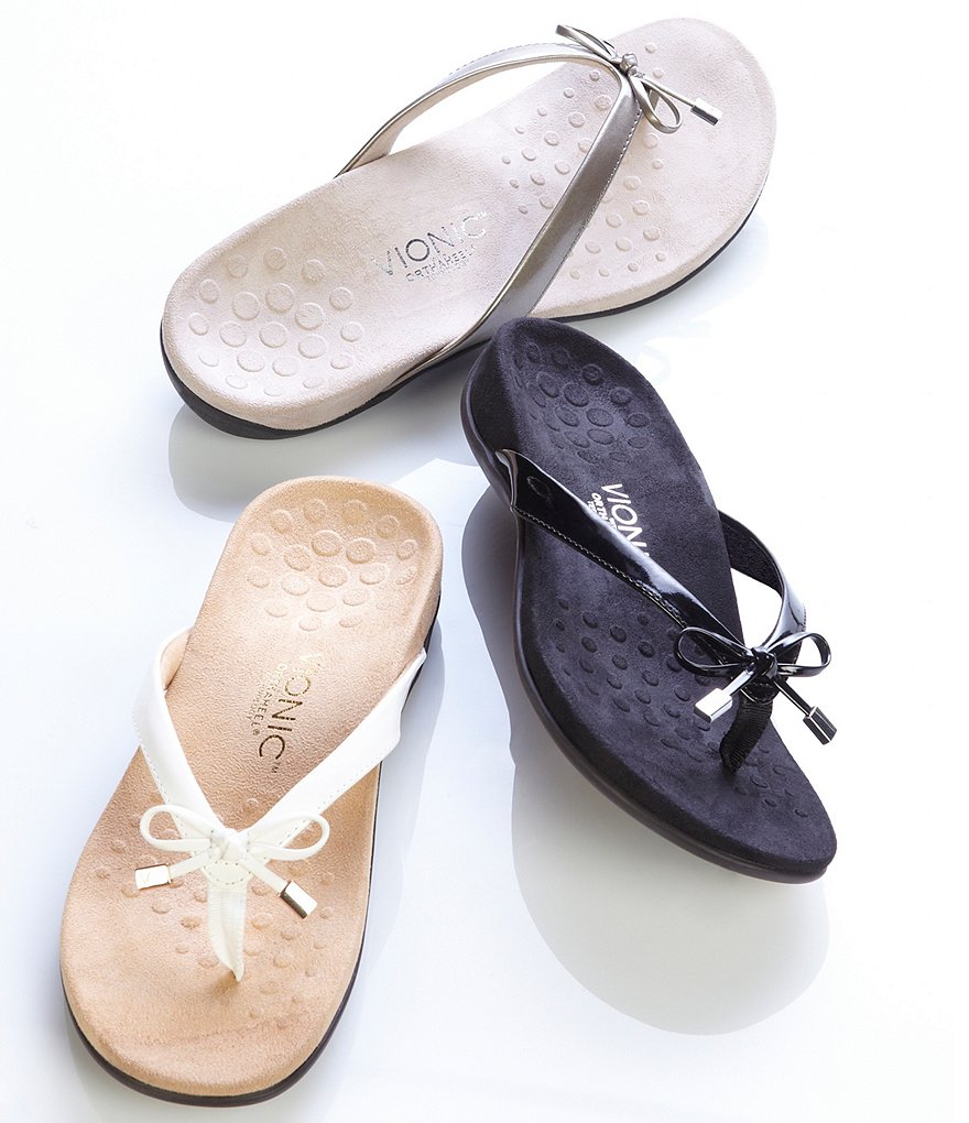 Vionic Bella II Bow Detail Flip-Flops