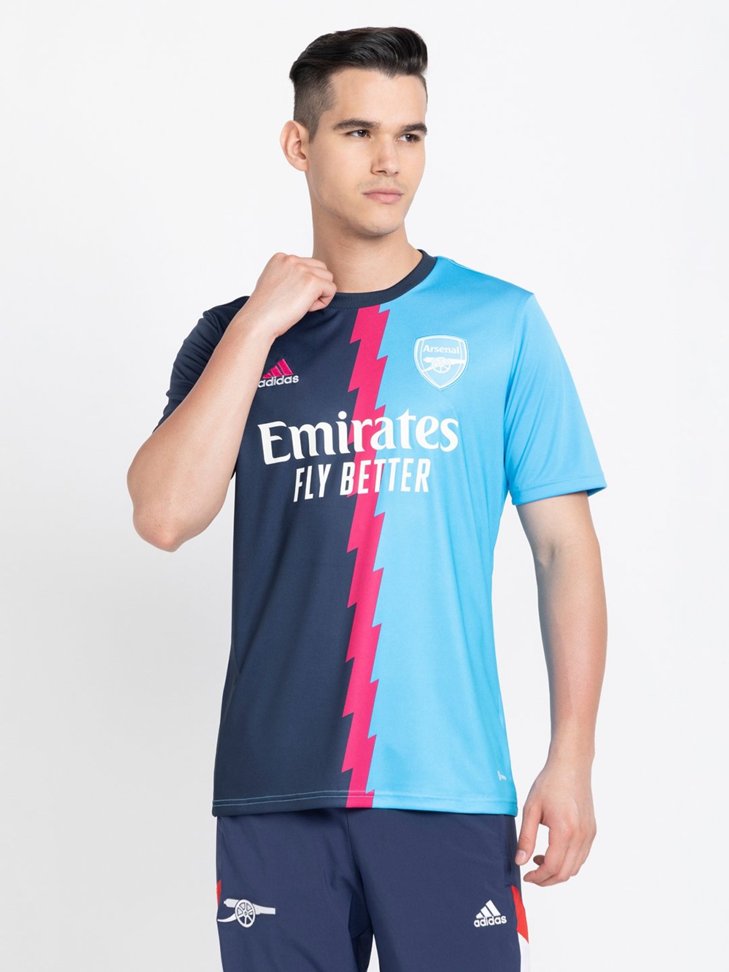 adidas Navy Slim Fit AFC 23 PRESHI Jersey