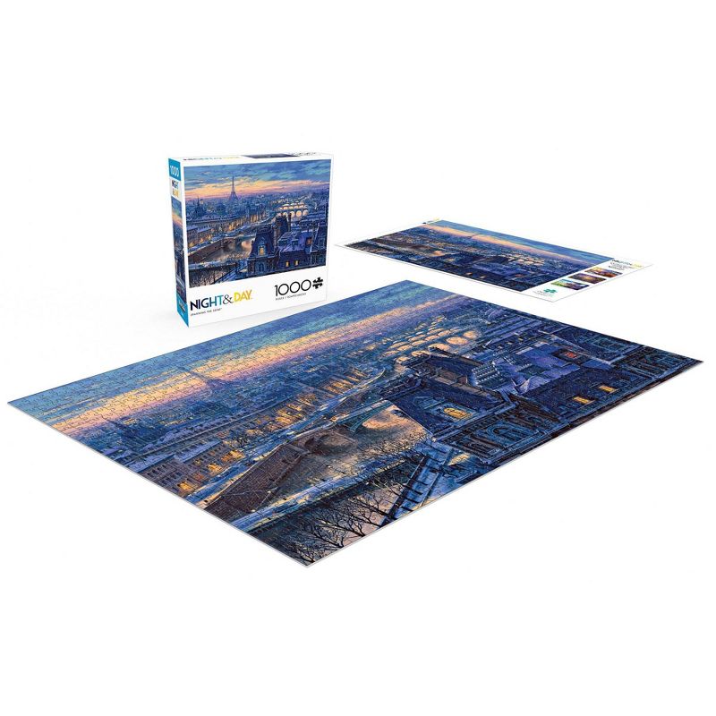 Buffalo Games Night and Day: Spanning the Seine Jigsaw Puzzle - 1000pc