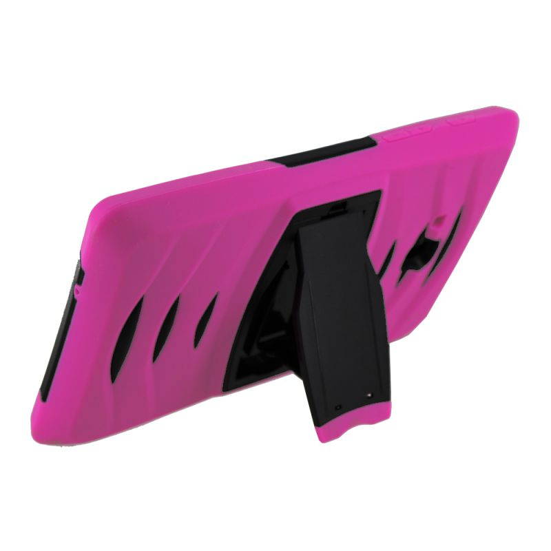 KIQ Heavy Duty Military Armor Case, Tablet Cover, Built-in Kickstand, cut-outs for camera and charging ports For Samsung Galaxy Tab E 7.0 Lite, Galaxy Tab 3 7.0 Lite (Purple)