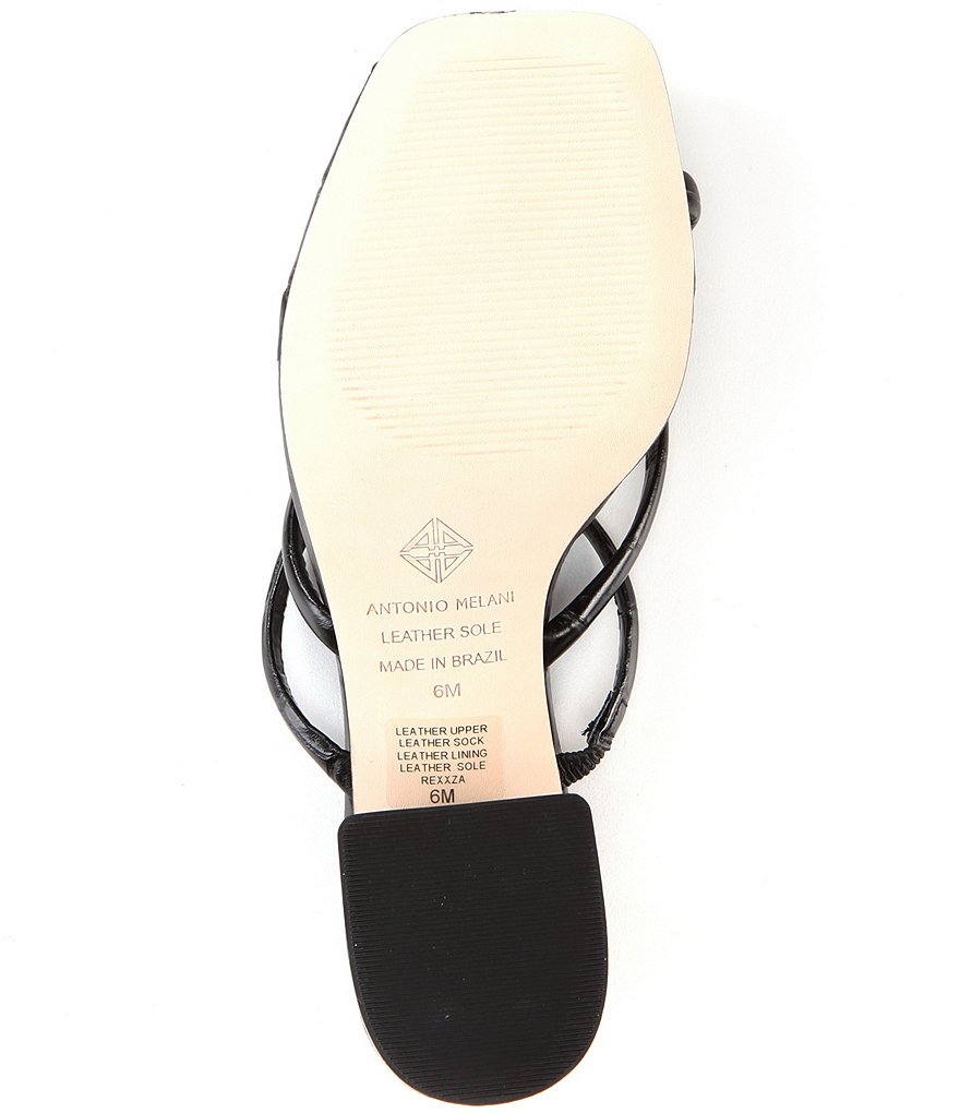 Antonio Melani Rexxza Croco Printed Leather Dress Mules