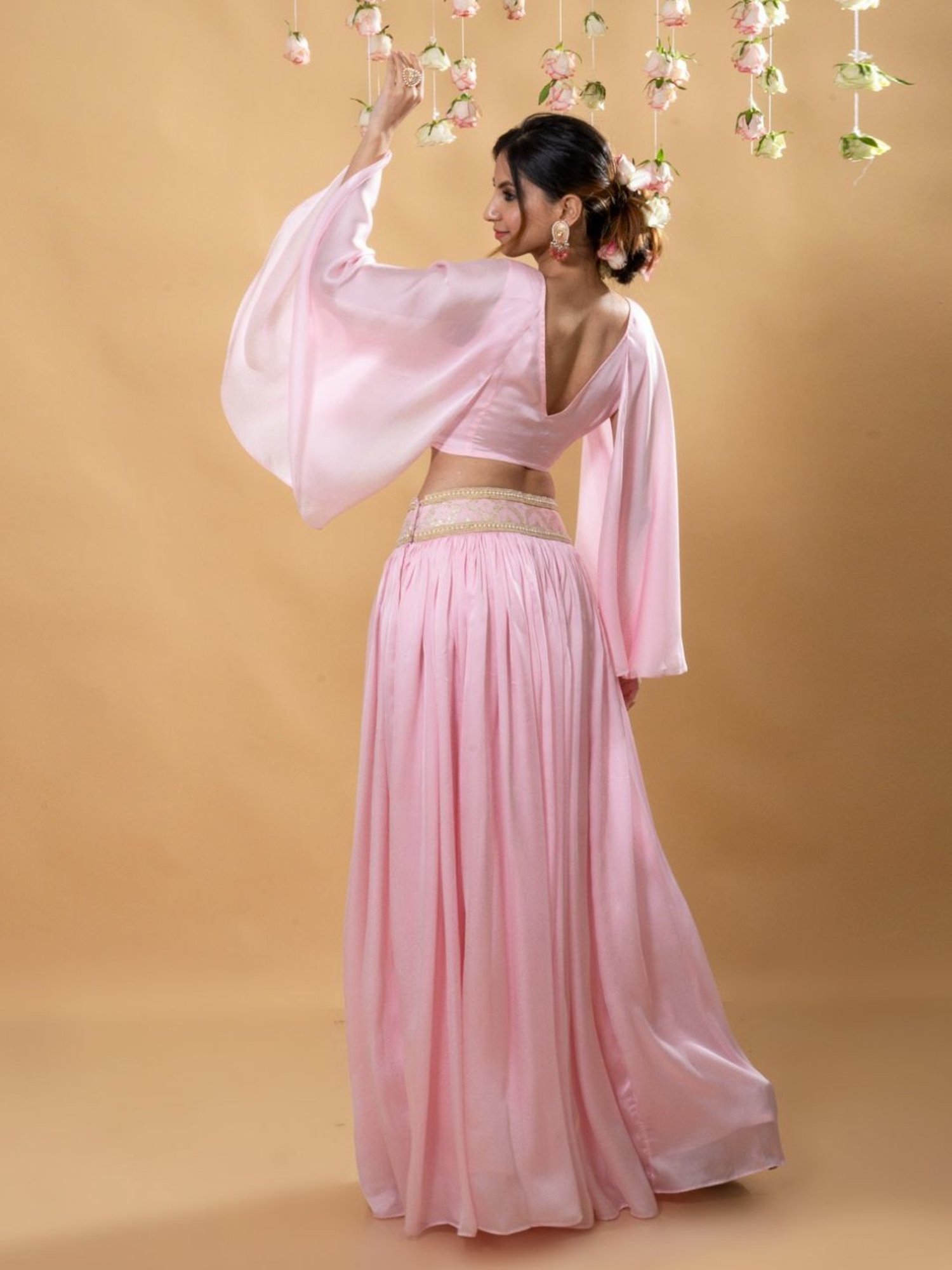 Monk and Mei Sitara Multi Roshni Silk Lehenga Set