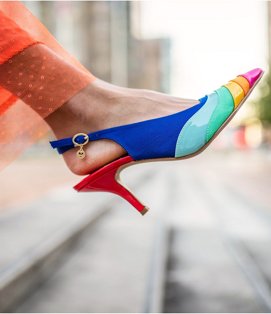 J.Renee Harra Colorblock Slingback Pumps