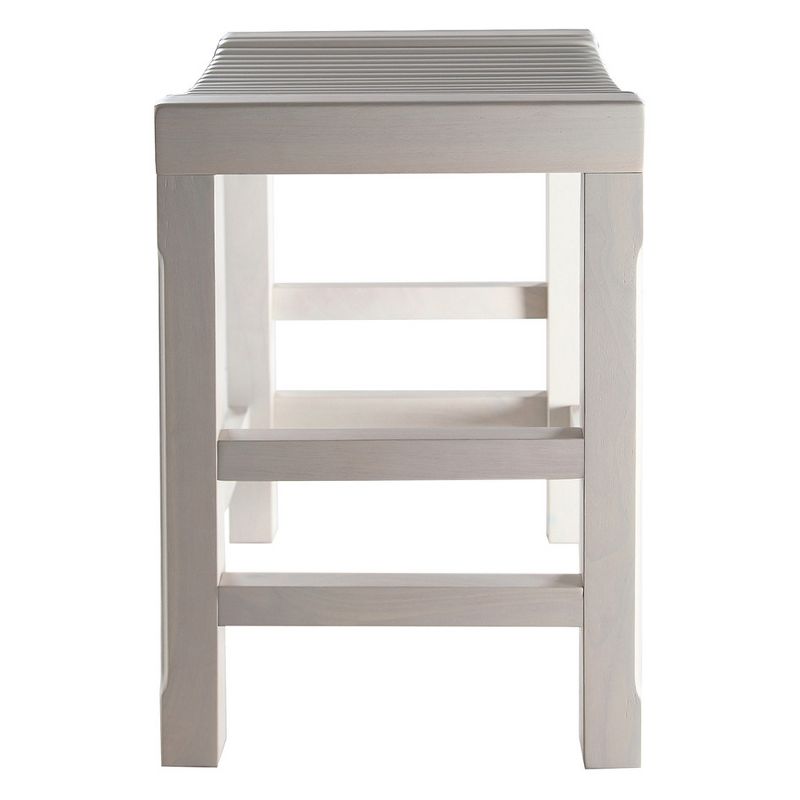 Tristan Bar Counter Height Barstool - Vintage White - Haven Home