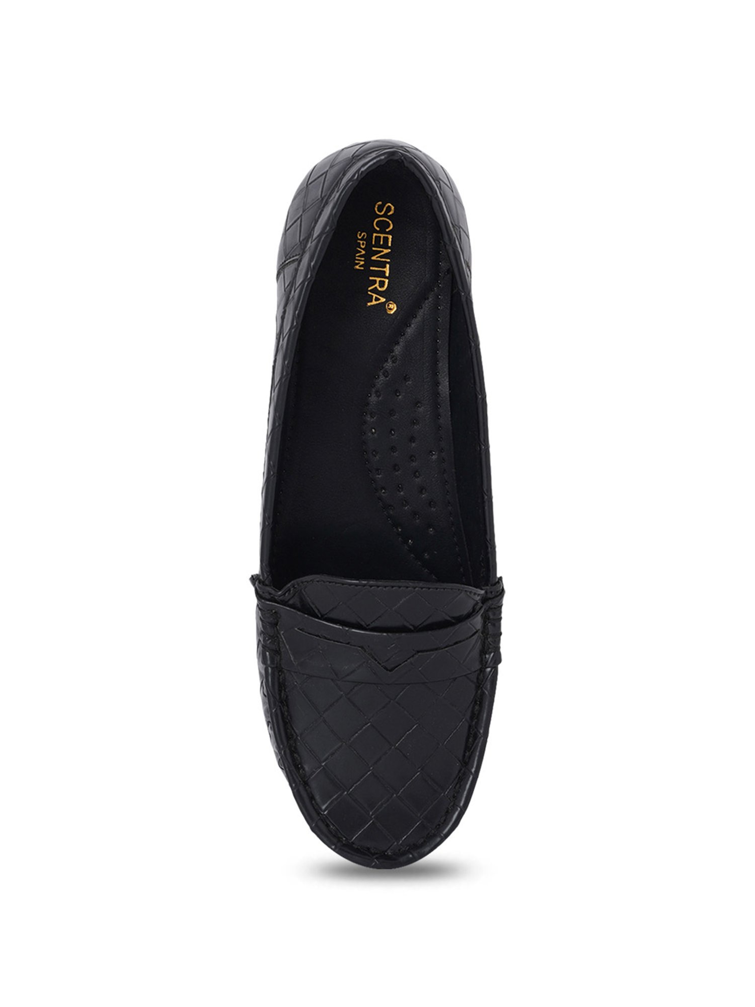 Scentra Women's Black Casual Loafers