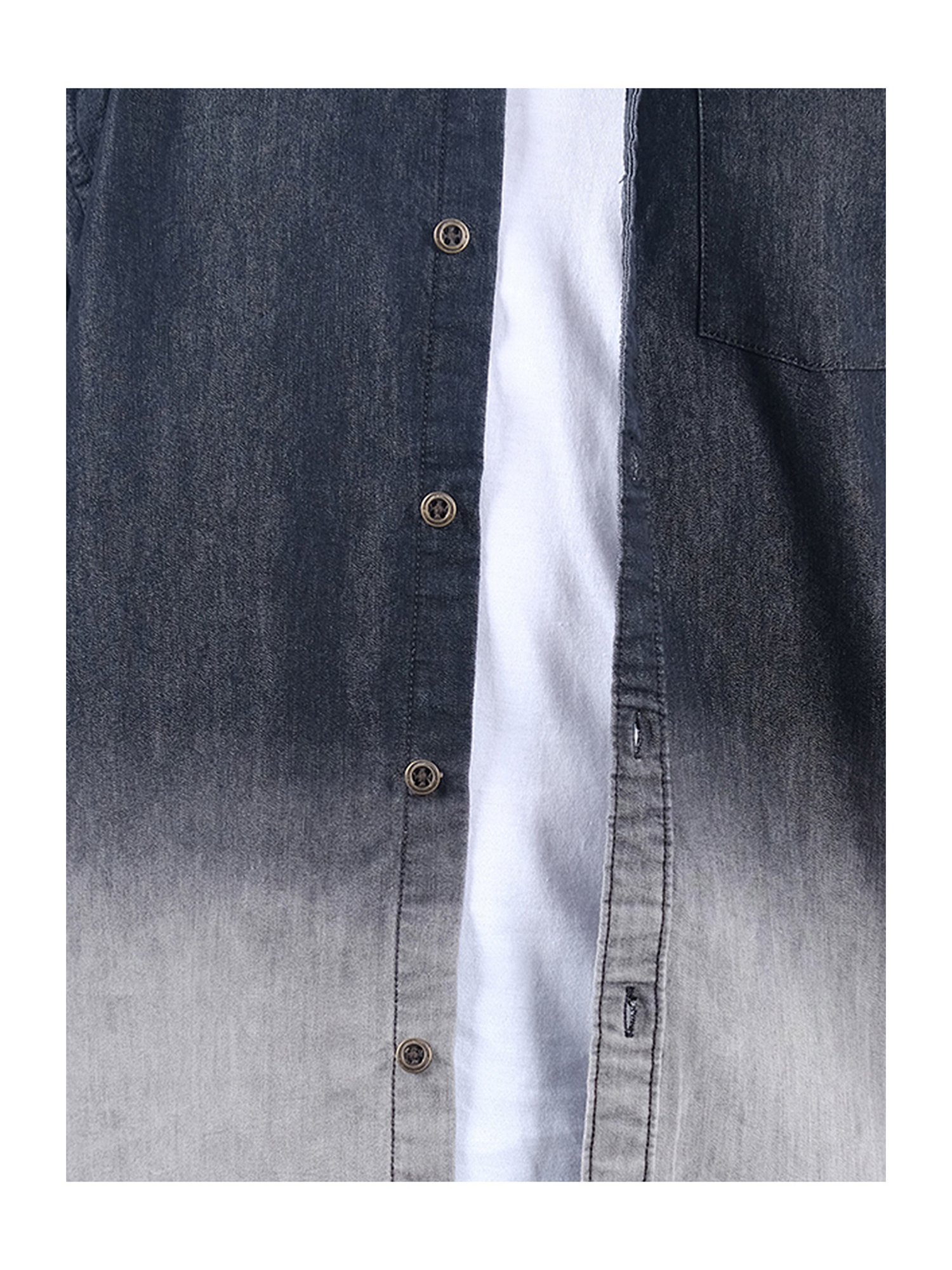 Kiddopanti Kids Black Tie-Dye Full Sleeves Shirt