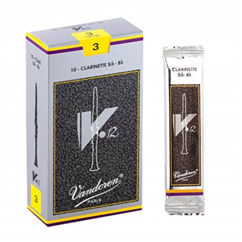 VANDOREN Bb CLARINET V12 REEDS BOX OF 10  - 3 Size
