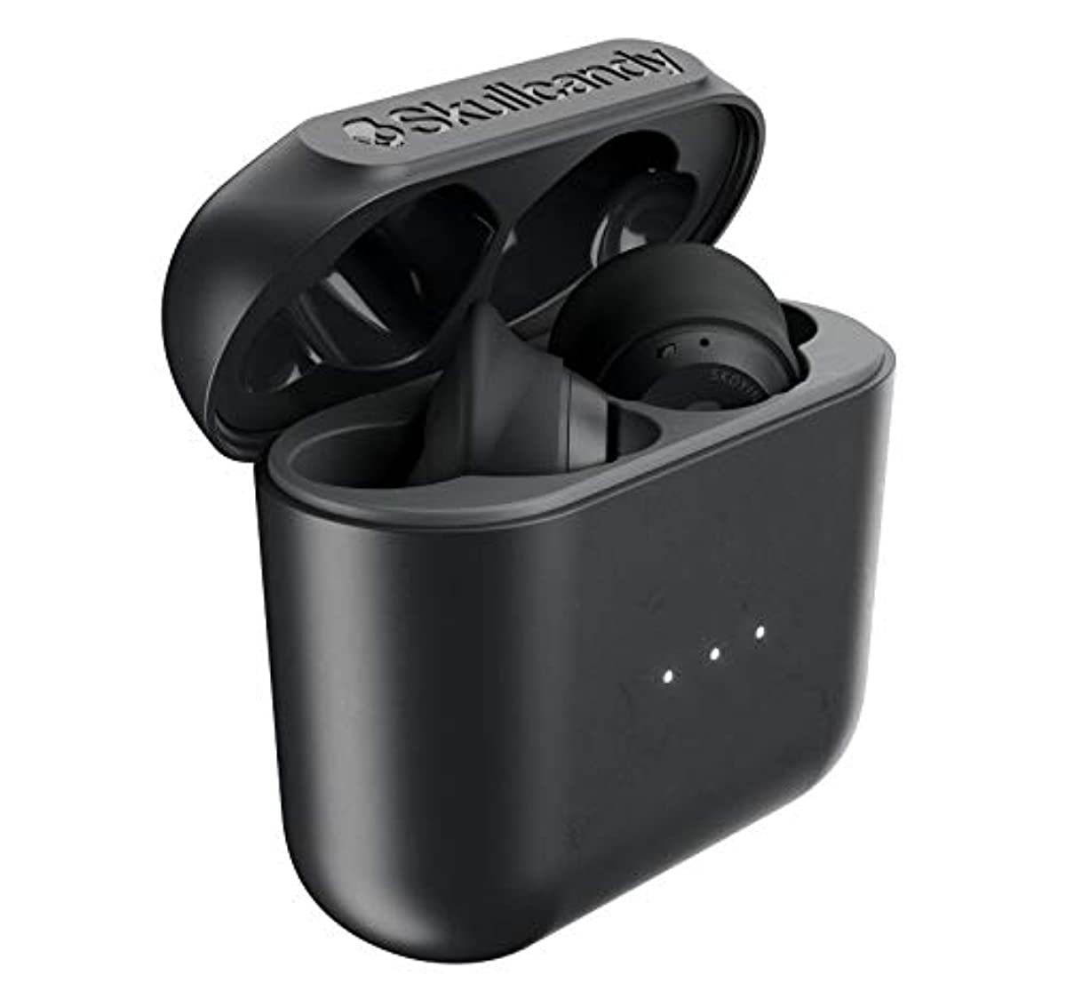 Skullcandy Indy True Wireless Bluetooth in-Ear Headphone Bundle with 2-Port USB Wall Charger - Black