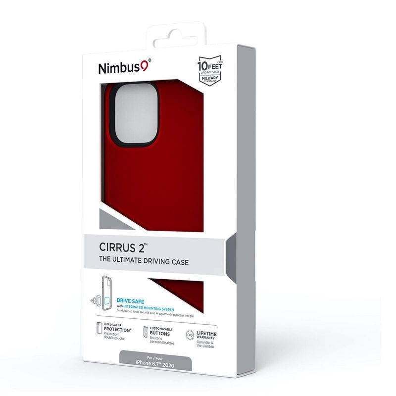 For   iPhone 12 [6.7] Nimbus9 Cirrus Case Cover Crimson