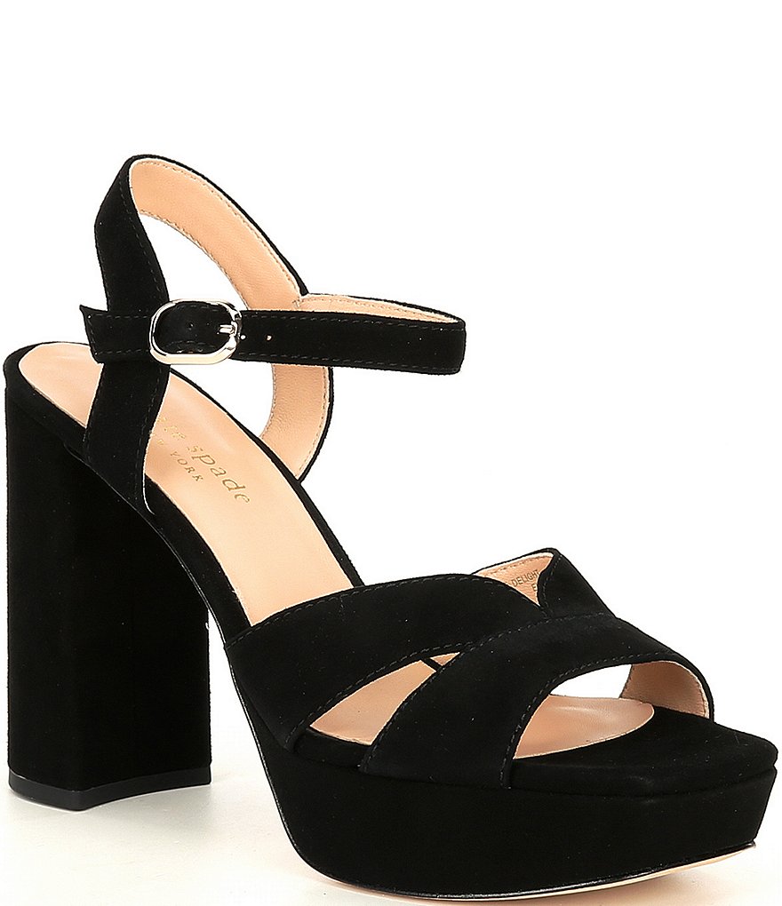 kate spade new york Delight Suede Block Heel Platform Sandals