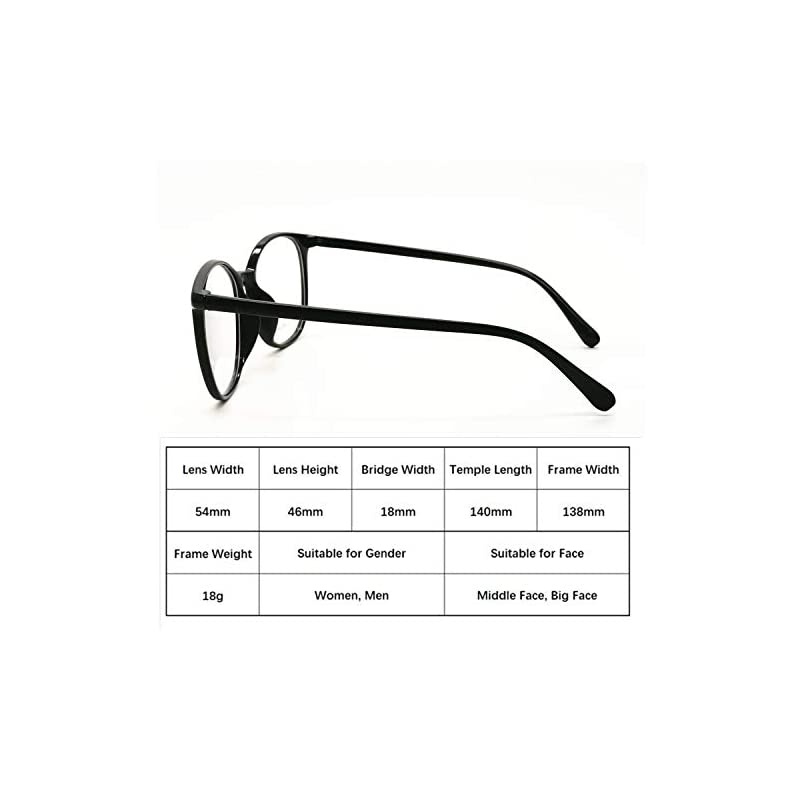 Glasses Anti Blue Light Blocking Reader Women Men for Mid Big Face