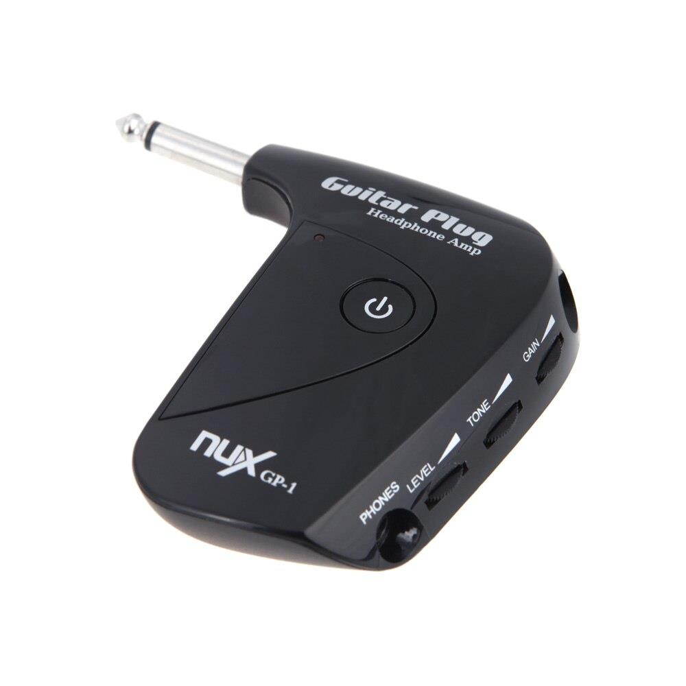 NUX GP-1 Electric Guitar Plug Mini Headphone Amp Built-in Distortion Effect Compact Portable Guitar Parts Accessories