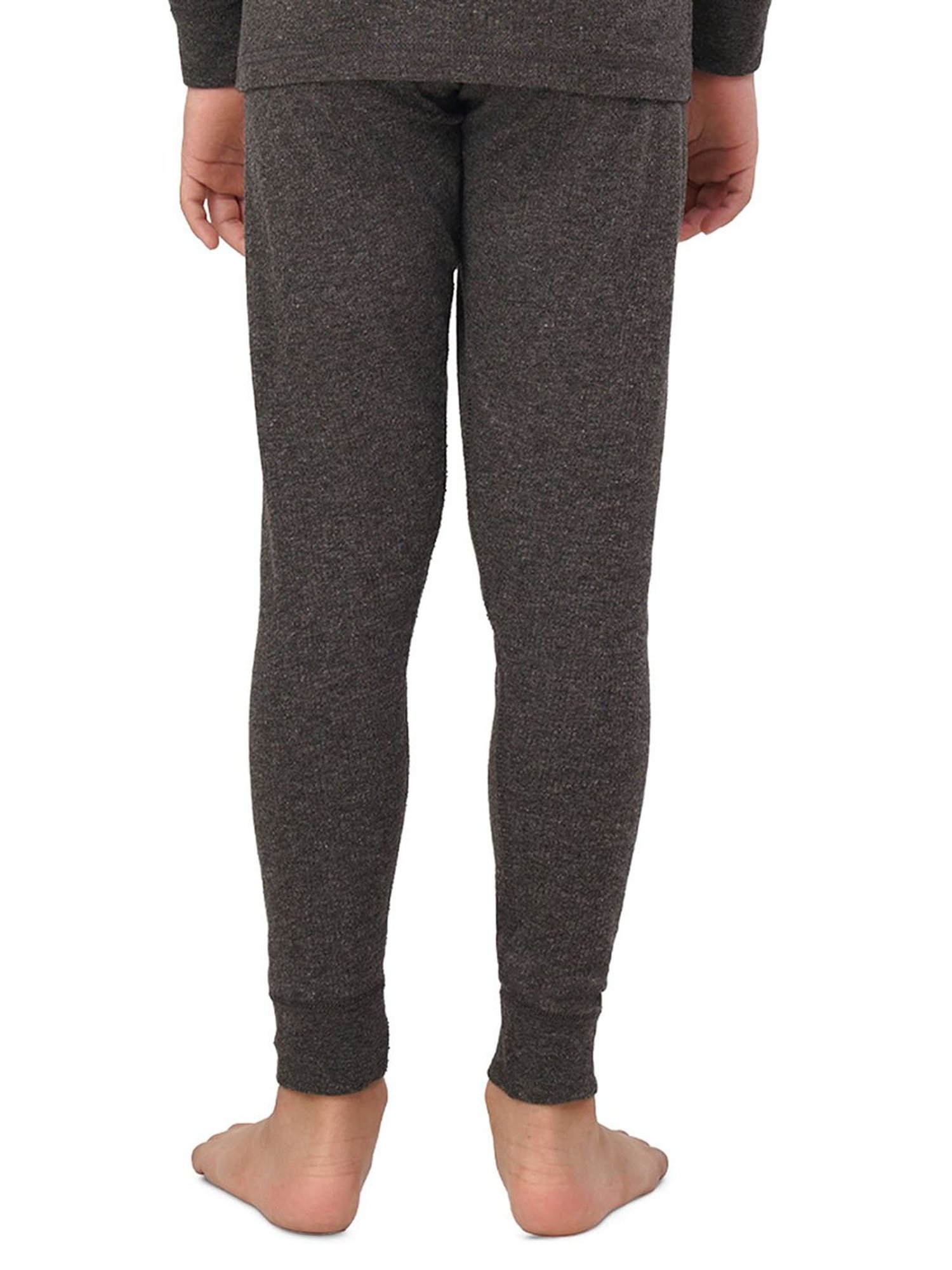 U.S. Polo Assn. Kids Dark Grey Solid Thermal Pants