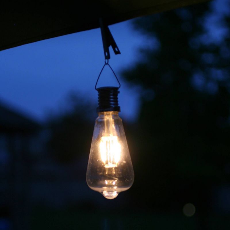 4pk LED Vintage Edi-Sol Solar Outdoor Light Bulb - Echo Valley