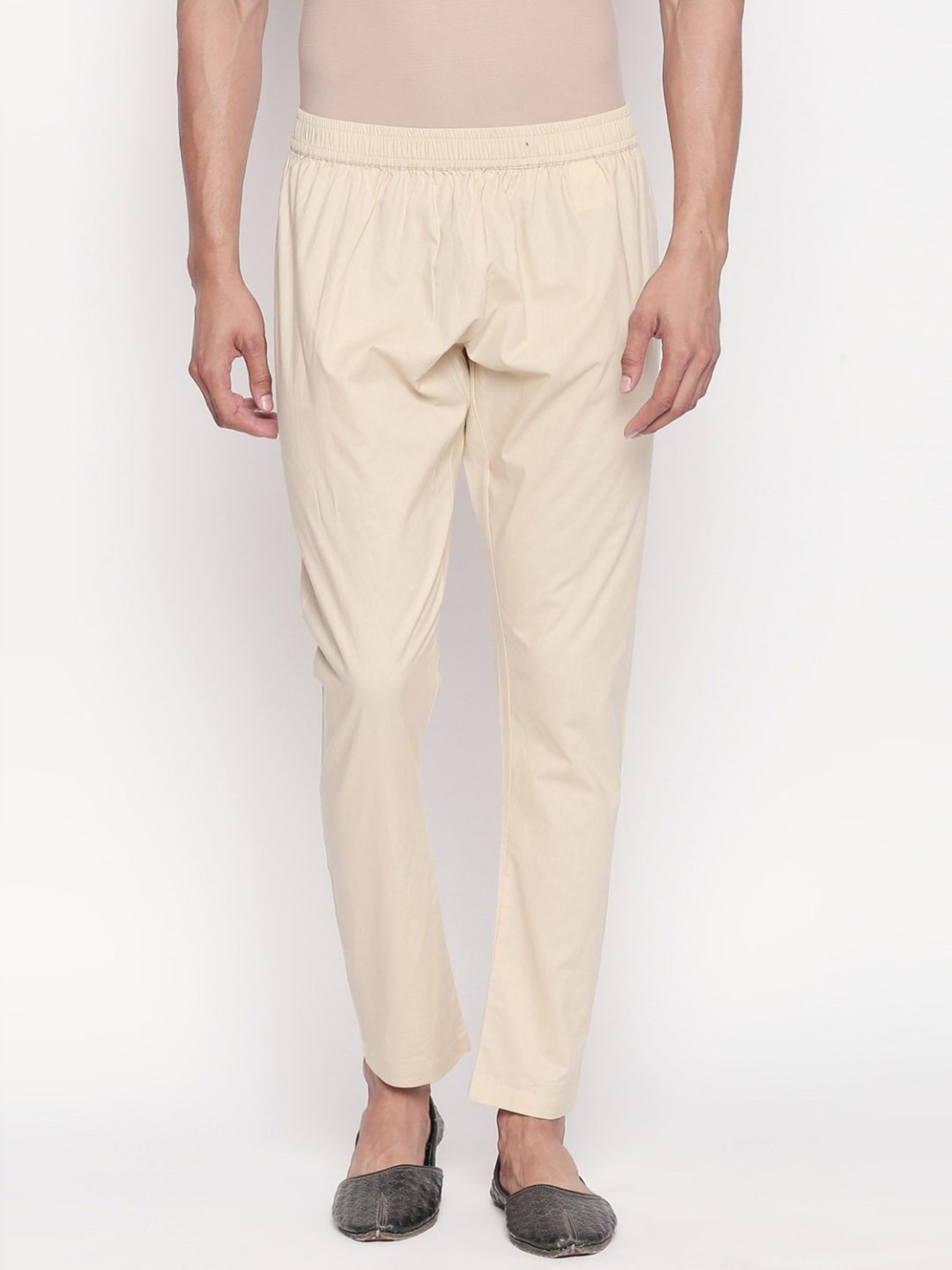 Indus Route by Pantaloons Beige Cotton Regular Fit Pyjamas