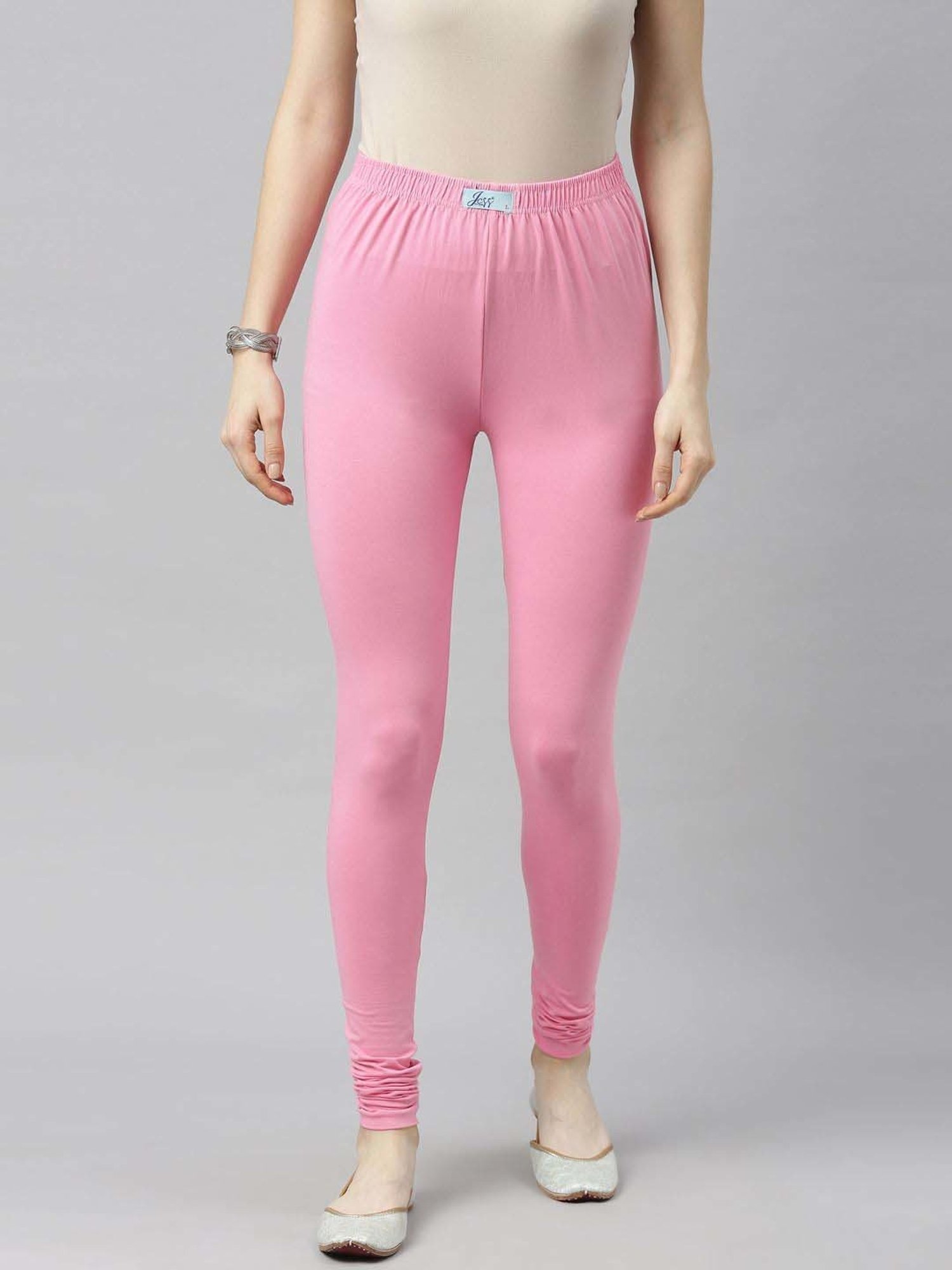 JCSS Black & Blue Cotton Leggings - Pack Of 3