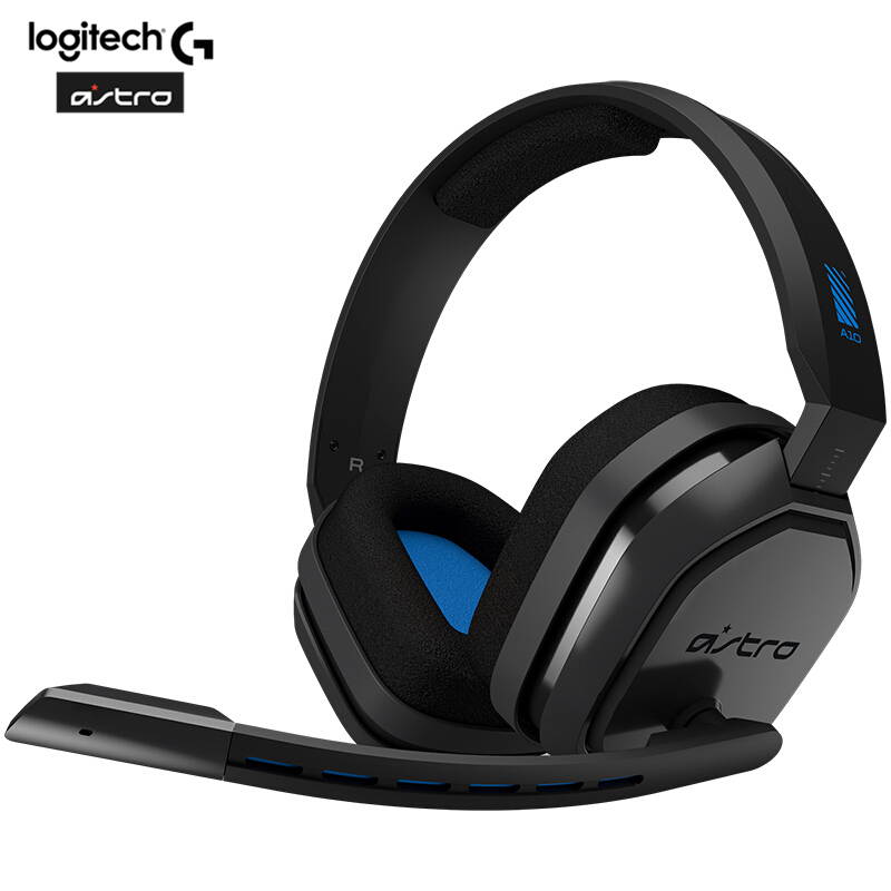 Logitech ASTRO A10 Wired Headset Over-Ear Gaming Headphones Noise Cancellation For PlayStation 4,PS4,Xbox One, PC, Mac,Switch