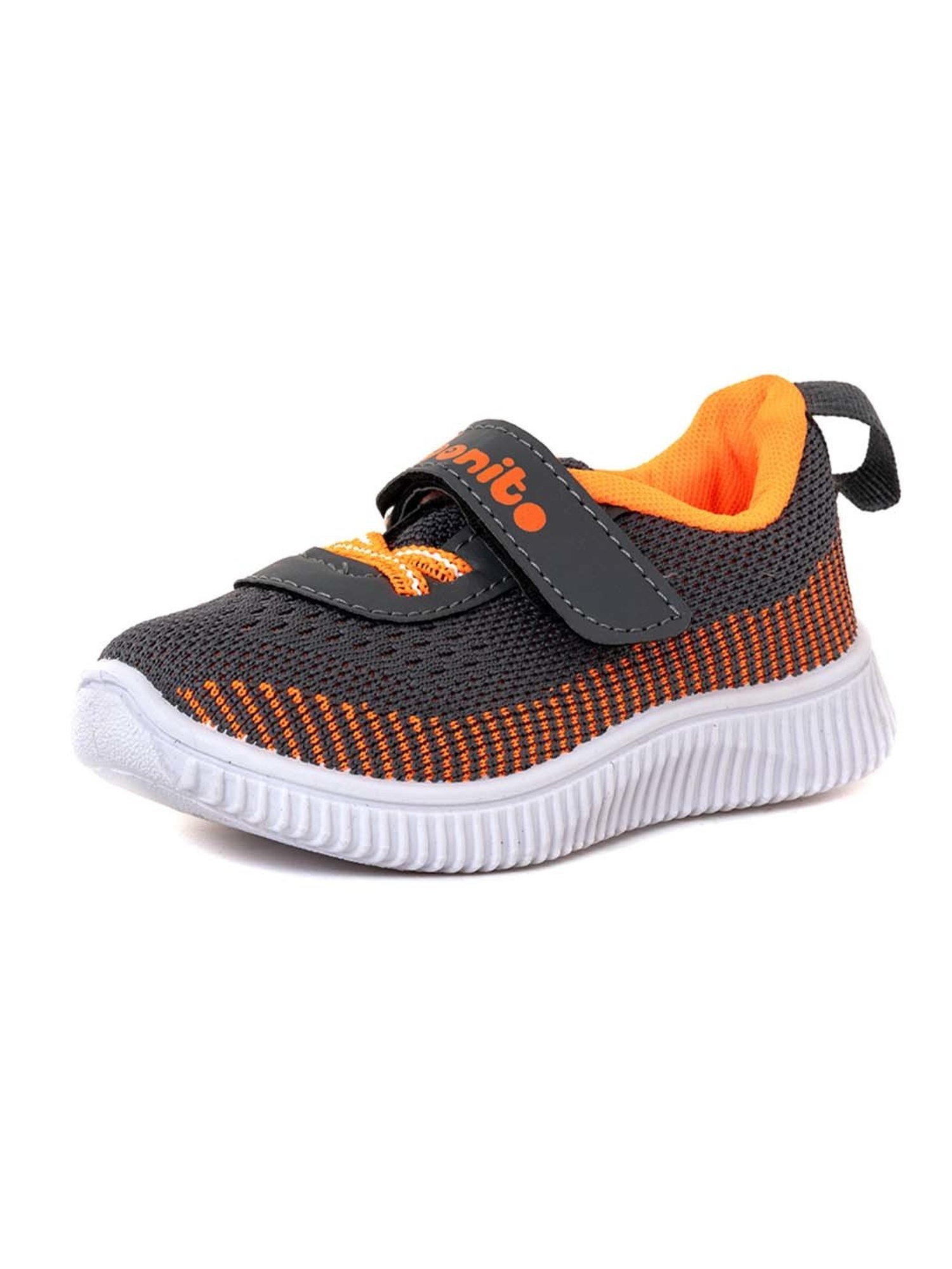 Khadim Kids Grey & Orange Walking Shoes