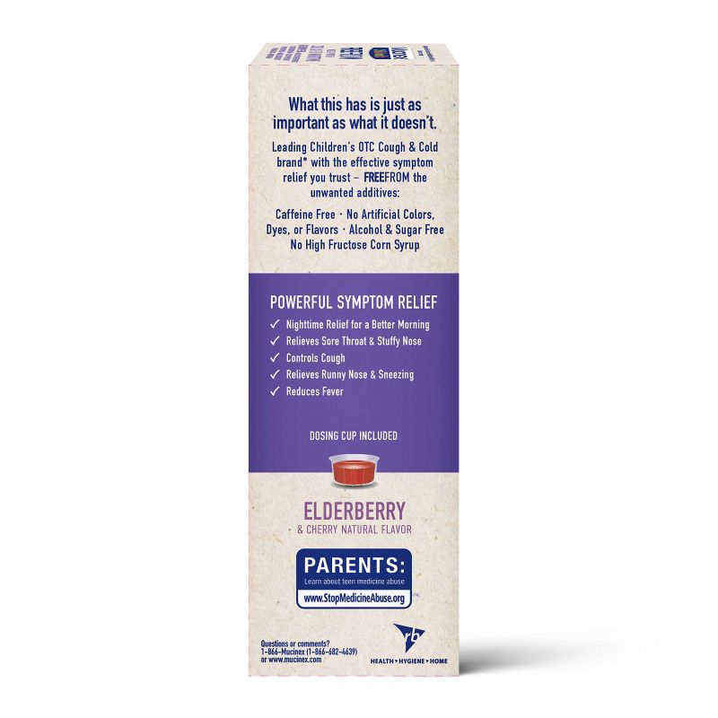 Mucinex Children's Free From Multi-Symptom Cold & Flu Nighttime Suppressant - 4 fl oz