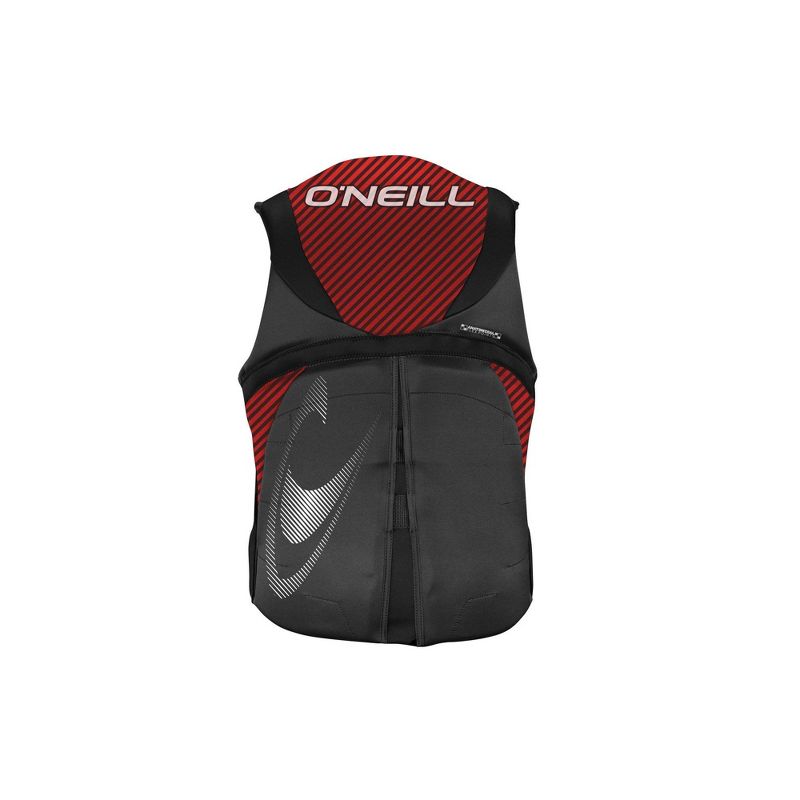 O'Neill Reactor USCG Wakeboarding & Waterskiing Life Vest, Size XL, Black/Red