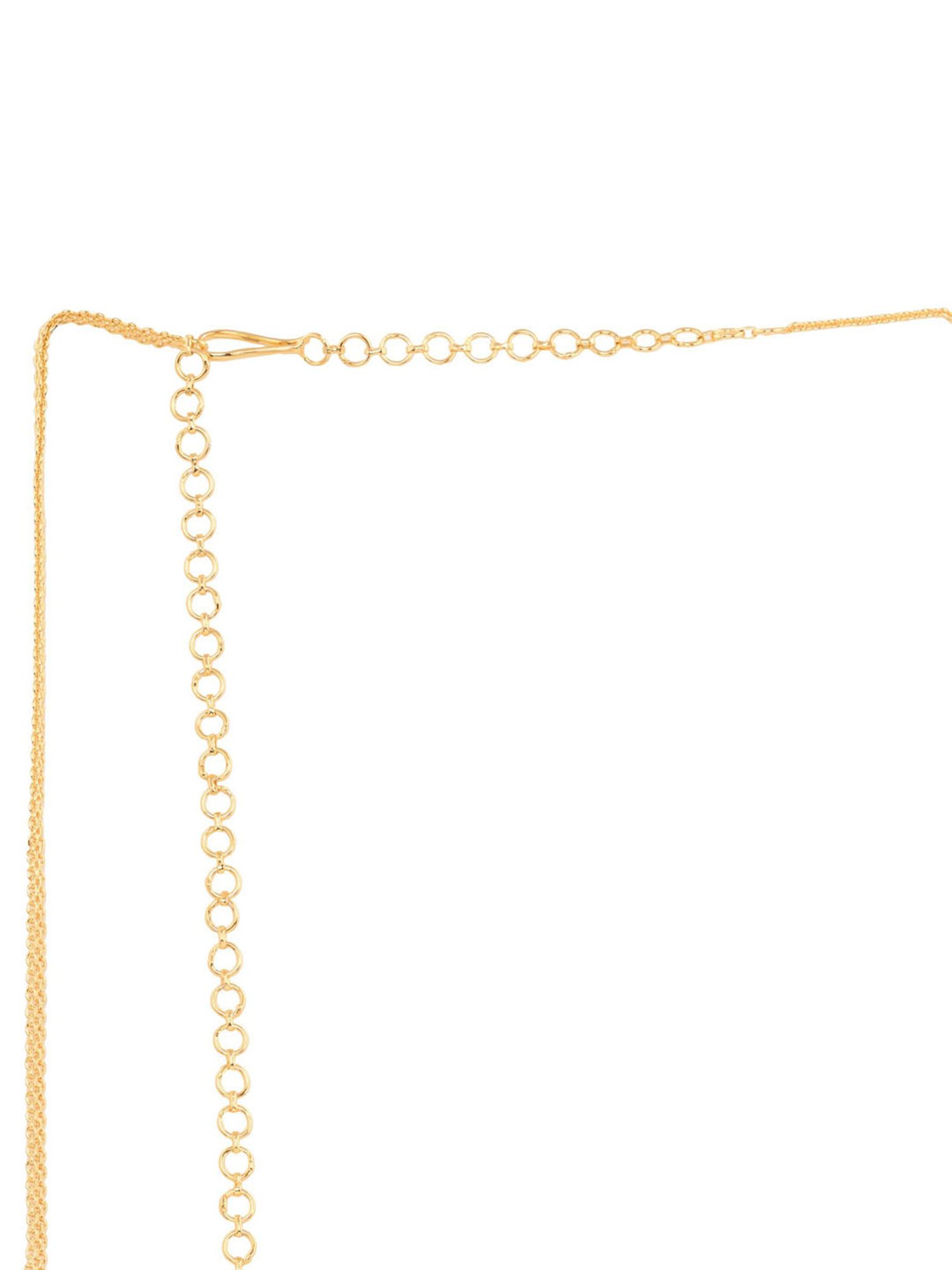 Saraf Rs Jewellery Silver Toned White Ad Studded Floral Motif Kamarbandhkamarbandh