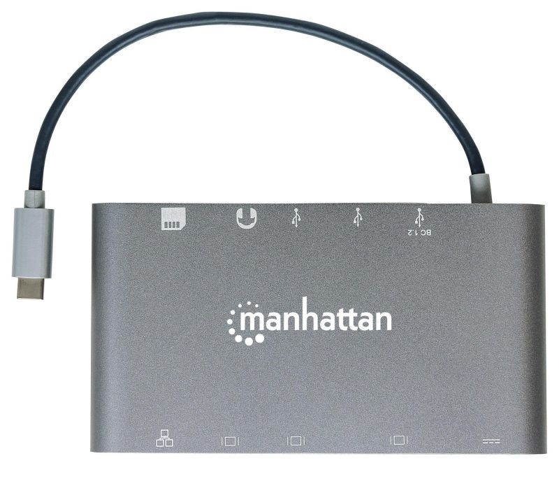 Manhattan SuperSpeed USB-C to 7-in-1 Docking Station