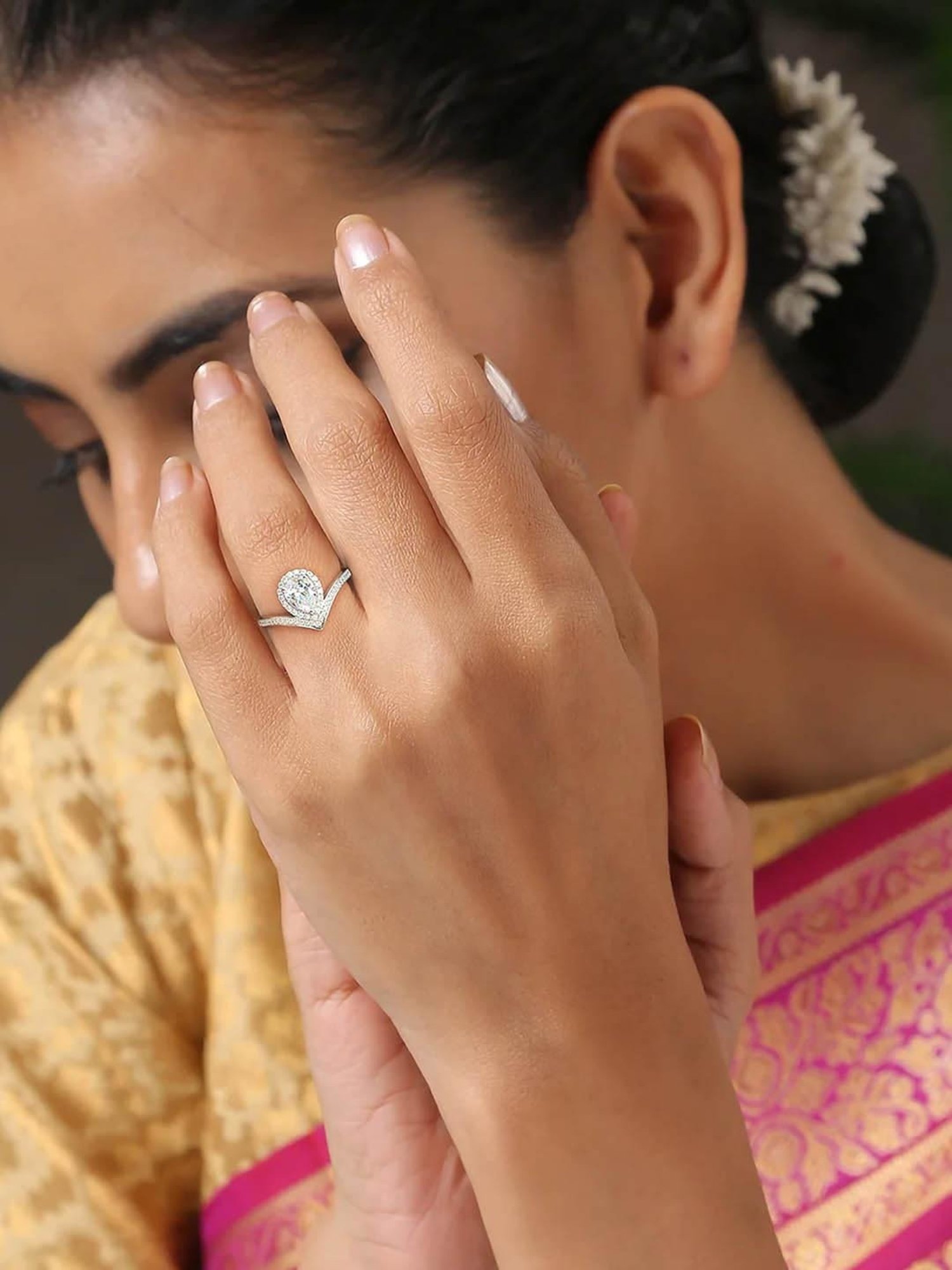 GIVA 925 Silver Pearly Bloom Ring for Women & Girls