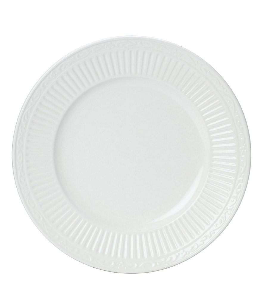 Mikasa Italian Countryside Ridged Floral Stoneware Round Platter