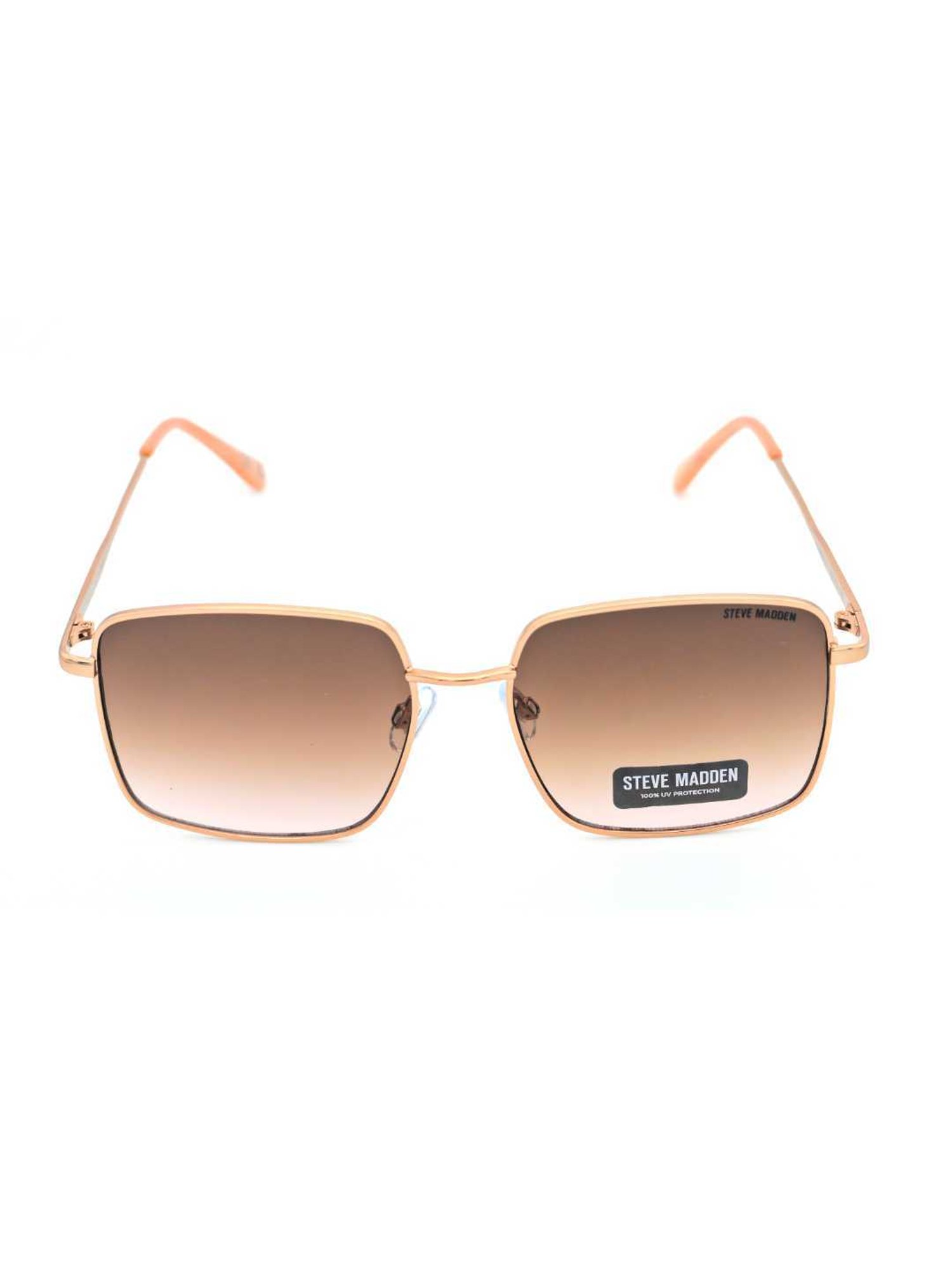 STEVE MADDEN Rose Gold Oversize Irregular Sunglasses for Women