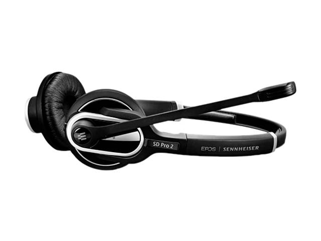 Sennheiser Enterprise Solution SD Pro2 ML Double-Sided Multi Connectivity Wireless Headset for Desk Phone & Skype for Business Ultra Noise-Cancelling Microphone, Black