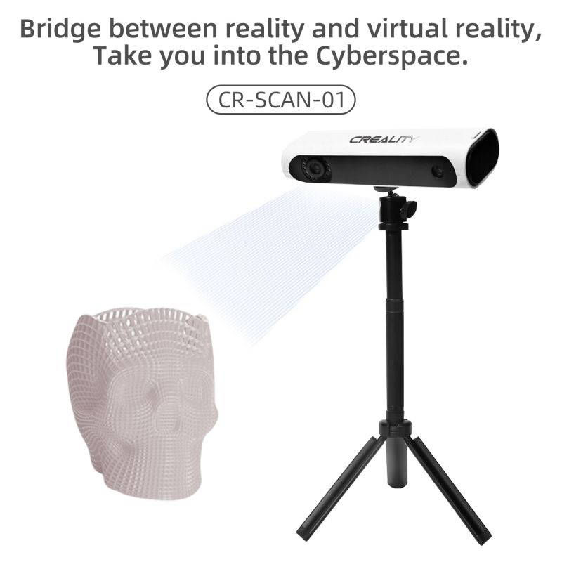 Original Creality CR-SCAN01 Portable 3D Scanner 3D Modeling Scanner High Precision Support OBJ/STL Output with Turntable for 3D Printing Industrial Design Modeling