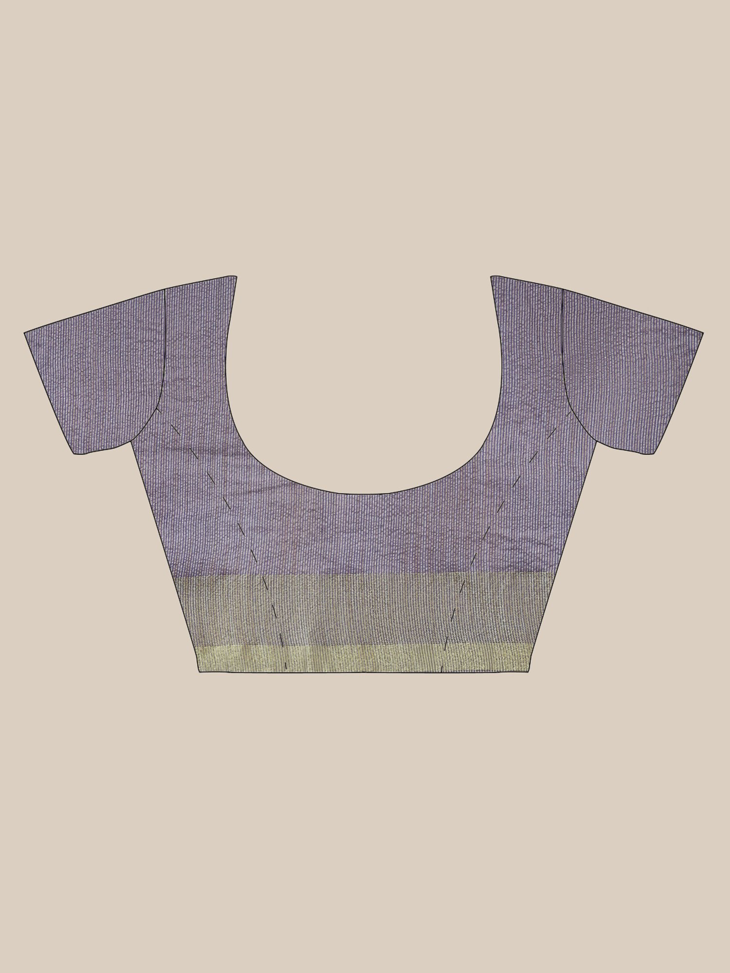 Kalakari India Purple Embroidered Saree With Unstitched Blouse