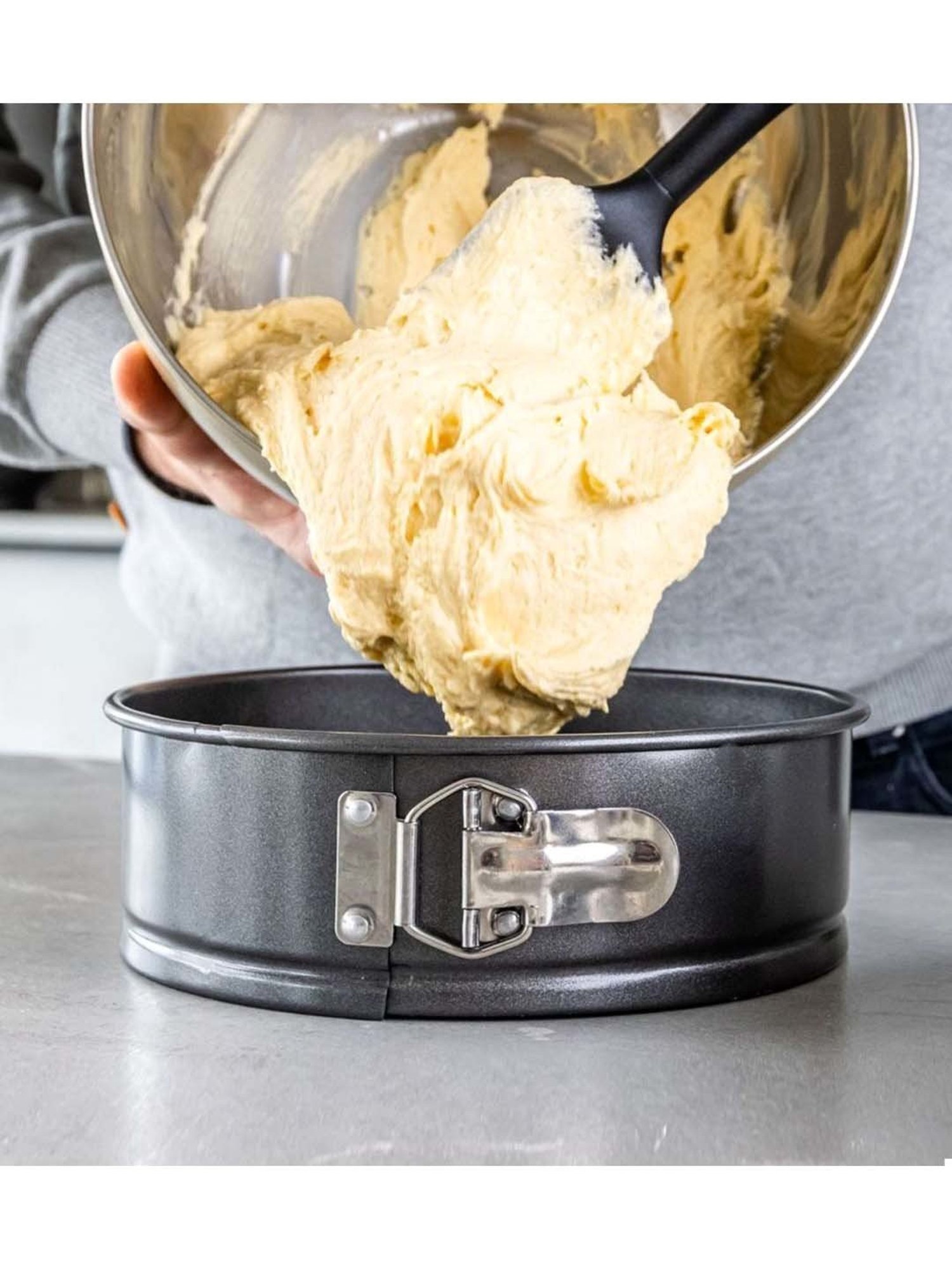 MasterClass Grey Carbon Steel Non-Stick Spring Form Pans