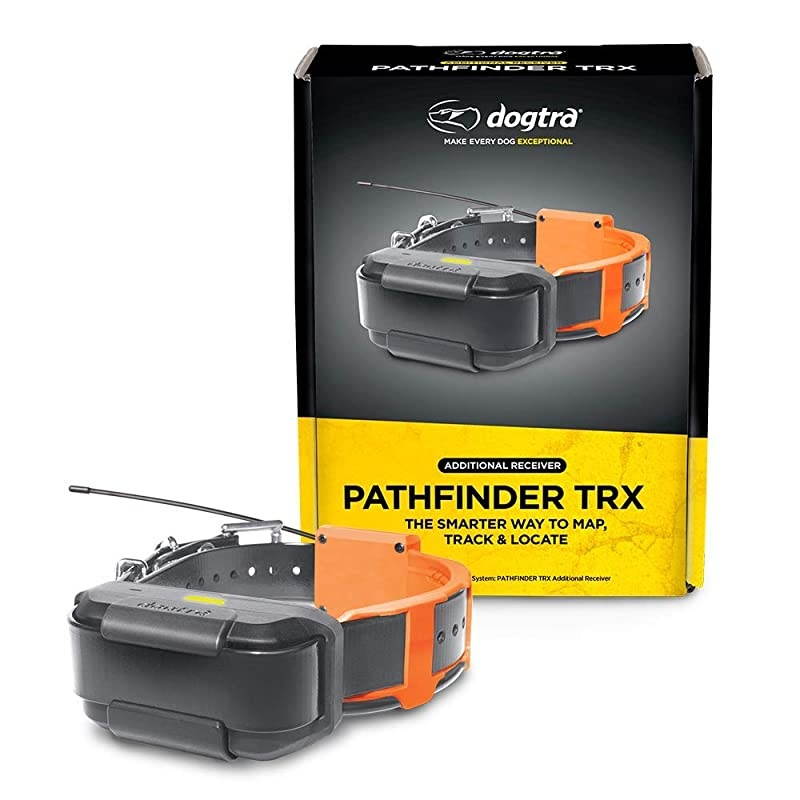 Pathfinder TRX Black Additional Receiver 9-Mile 21-Dog Expandable Waterproof Smartphone GPS-Only Tracking Collar with 2-Second Update Rate, No Subscription Fee, Free Satellite Map