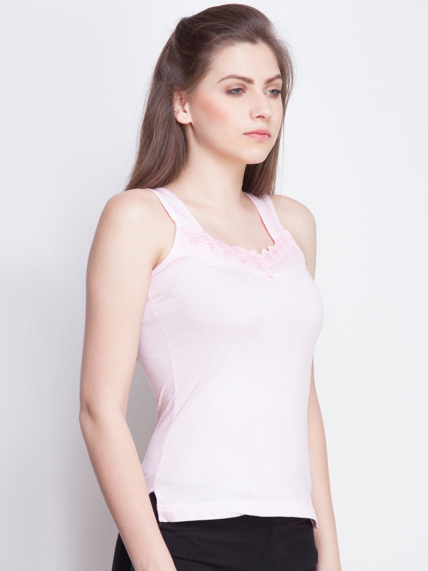 Dollar Missy Assorted Cotton Camisole - Pack of 3