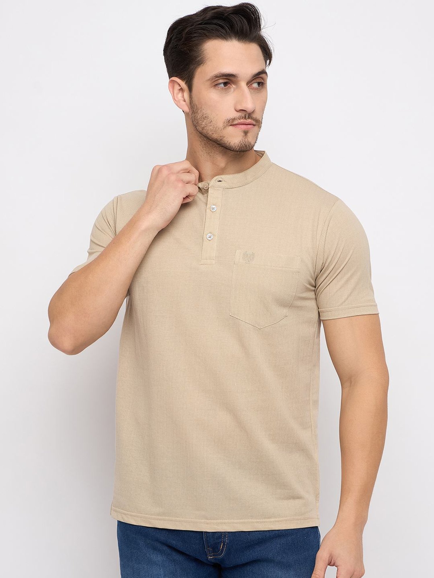 Duke Beige Regular Fit T-Shirt