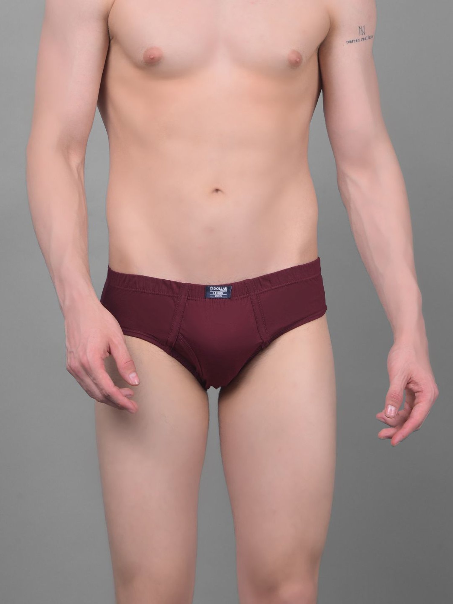 Dollar Lehar Assorted Cotton Regular Fit Briefs - Pack Of 3