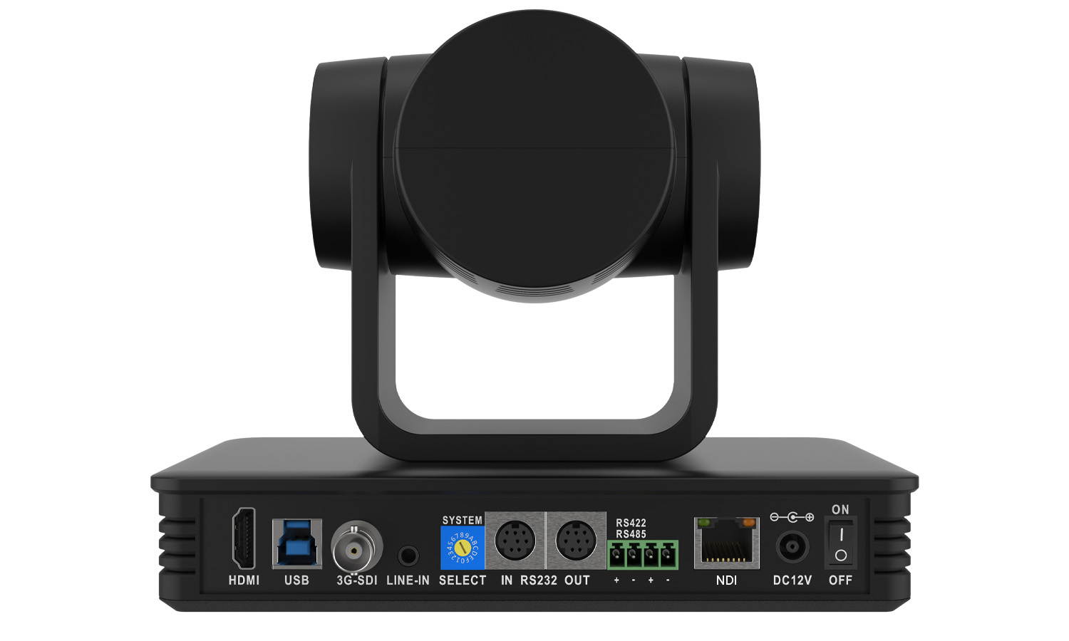 BZBGEAR 12X Universal PTZ NDI/HDMI/SDI/USB 3.0 RS232/485 Live Streaming Camera Series (White)