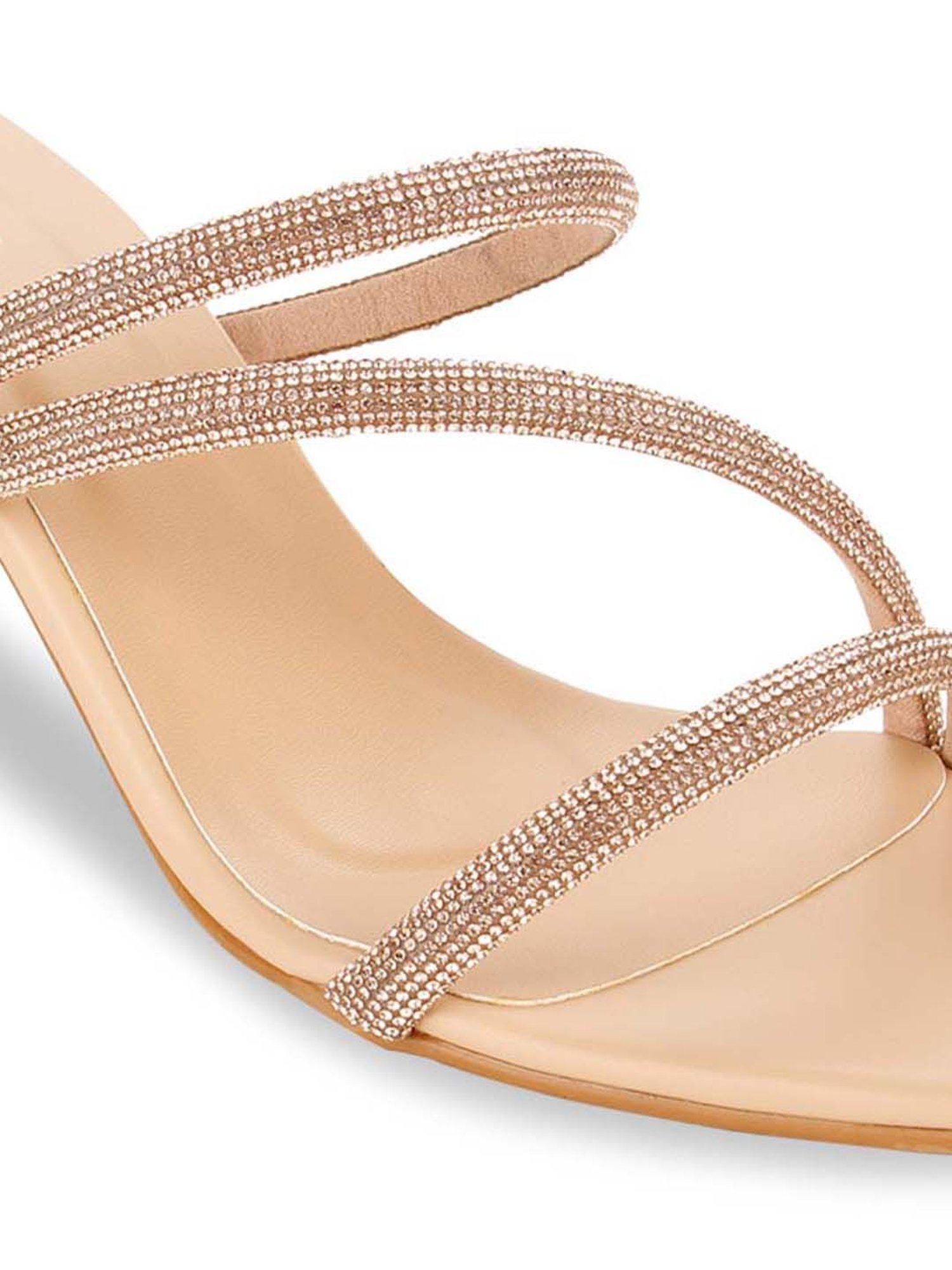 Rocia by Regal Women's Rose Gold & Peach Casual Stilettos