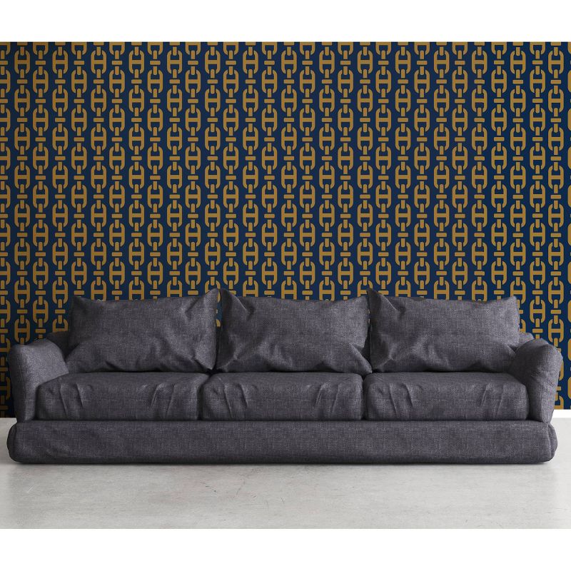 Stencil1 Chains Repeating - Wall Stencil 11" x 11"