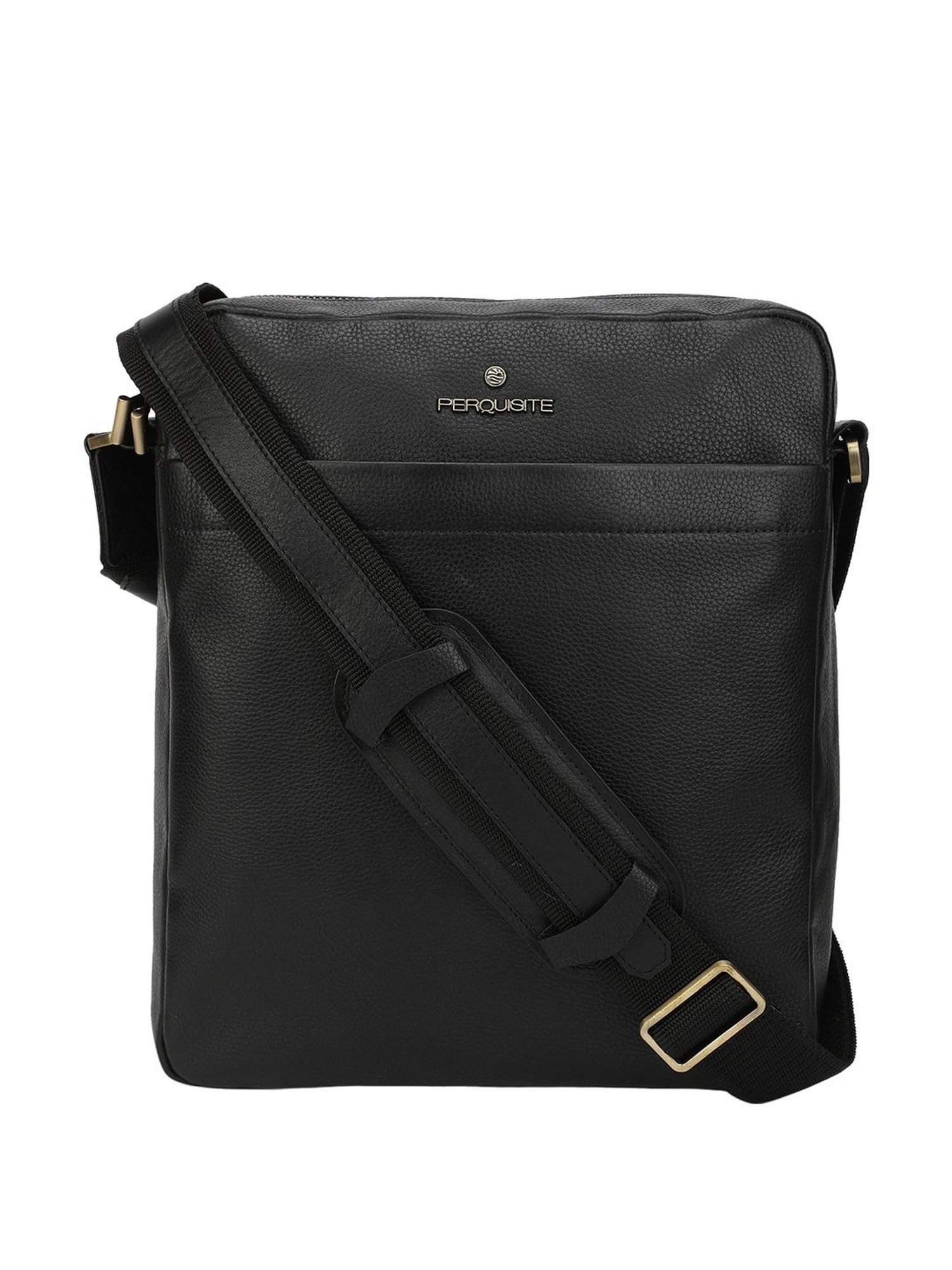PERQUISITE MARK Black Solid Medium Cross Body Bag
