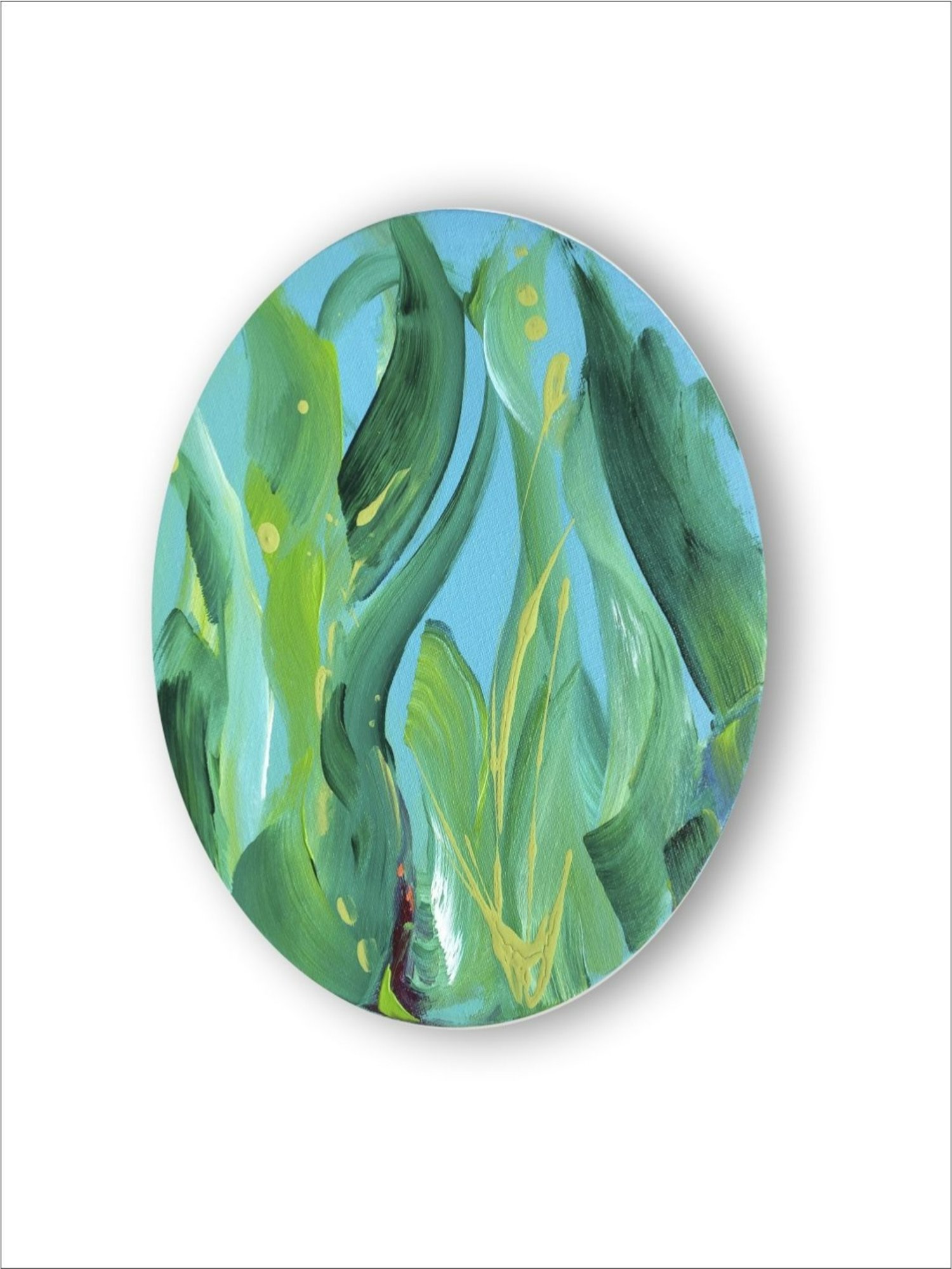 The Art House Abstract Multicolor Canvas Painting