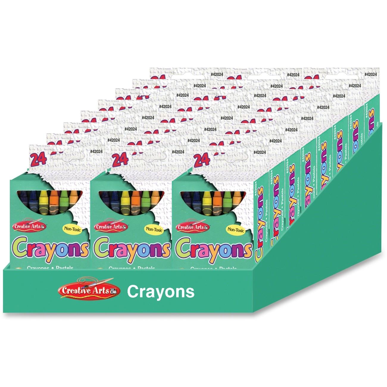 Charles Leonard Creative Arts 64 Bright Crayon Box