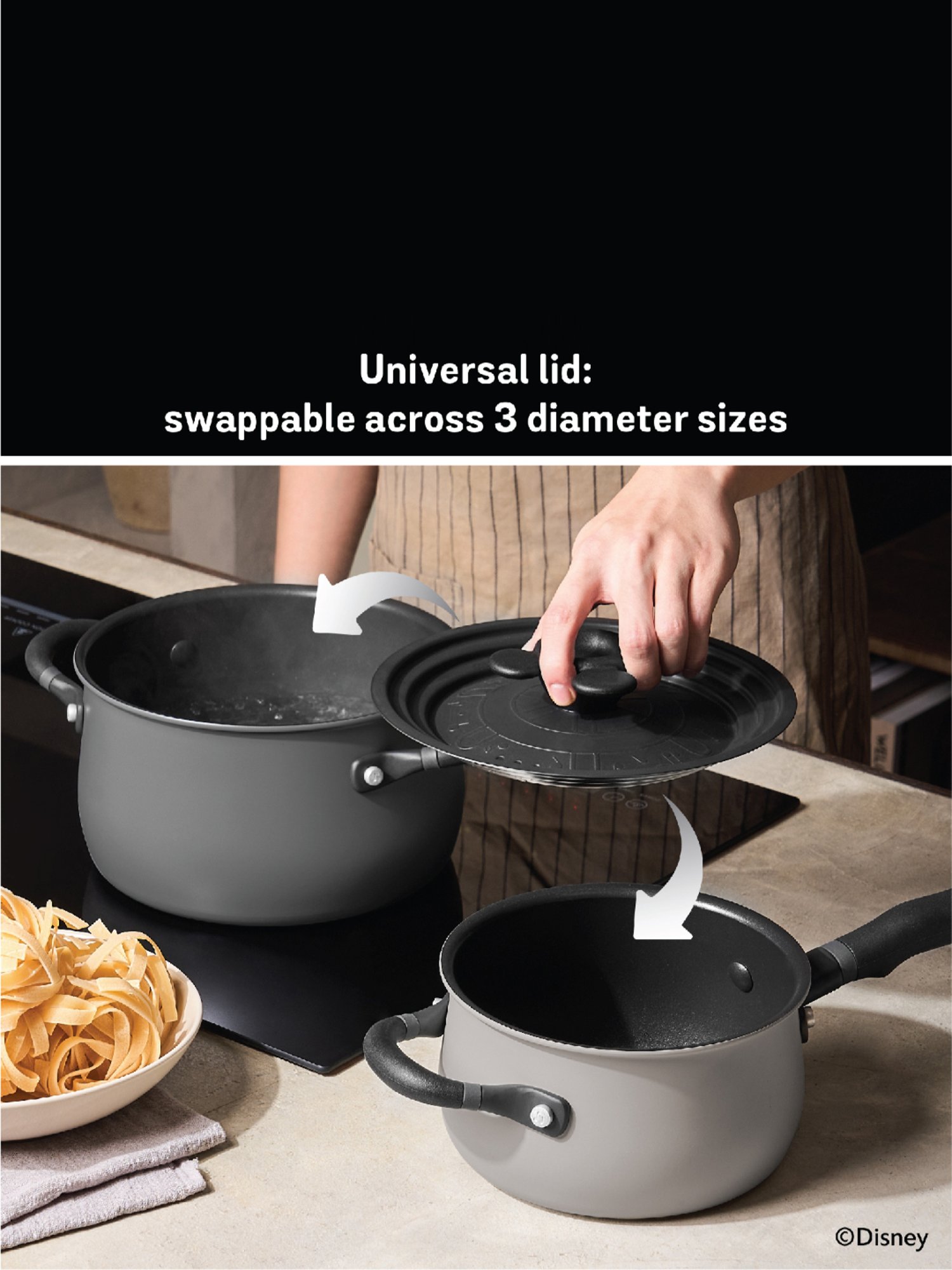 Meyer Multi Colour Aluminium Cookware Set of 4